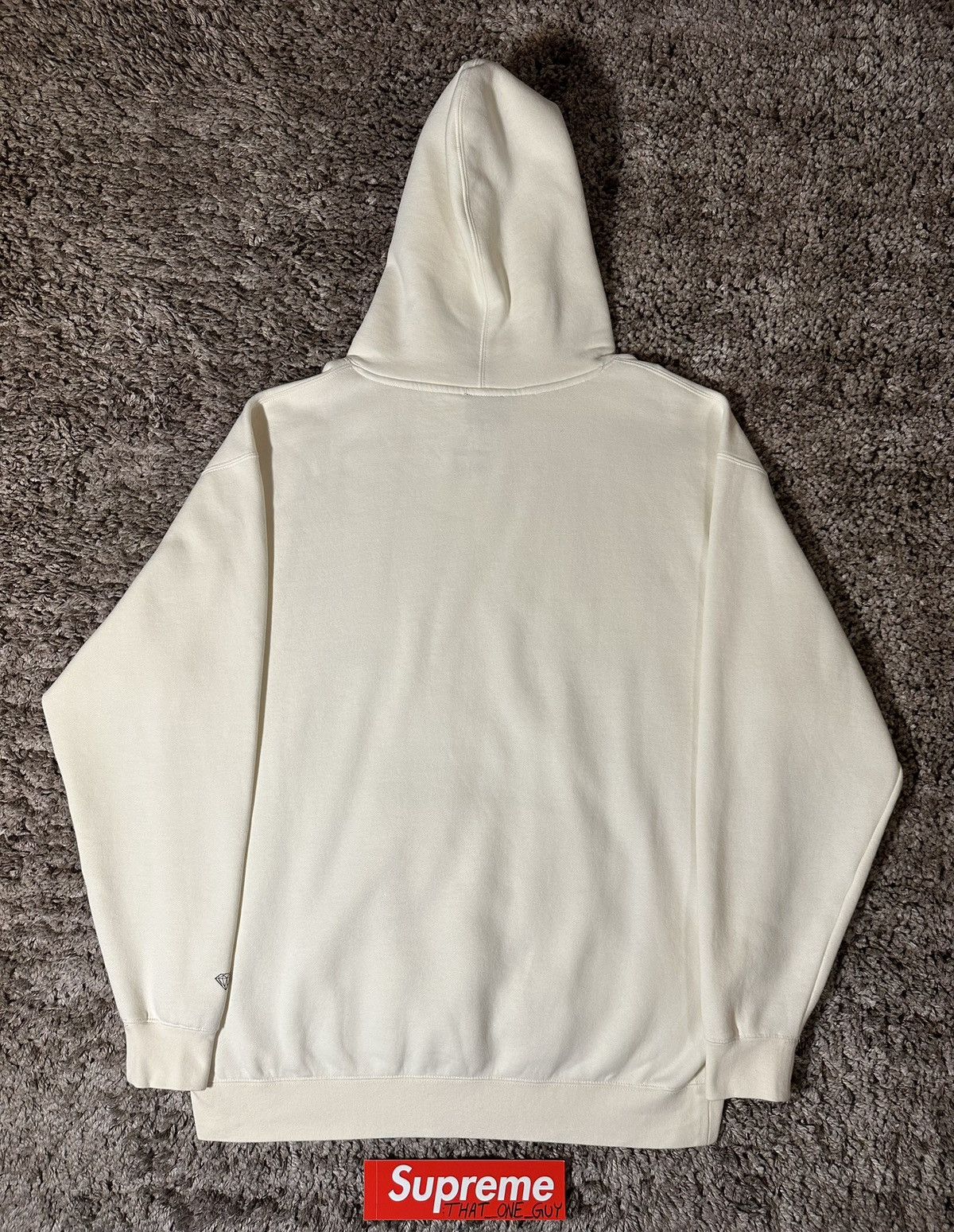 Diamond Supply Co. Diamond Supply Co. Off-White Logo Hoodie XXL Size US XXL / EU 58 / 5 - 2 Thumbnail