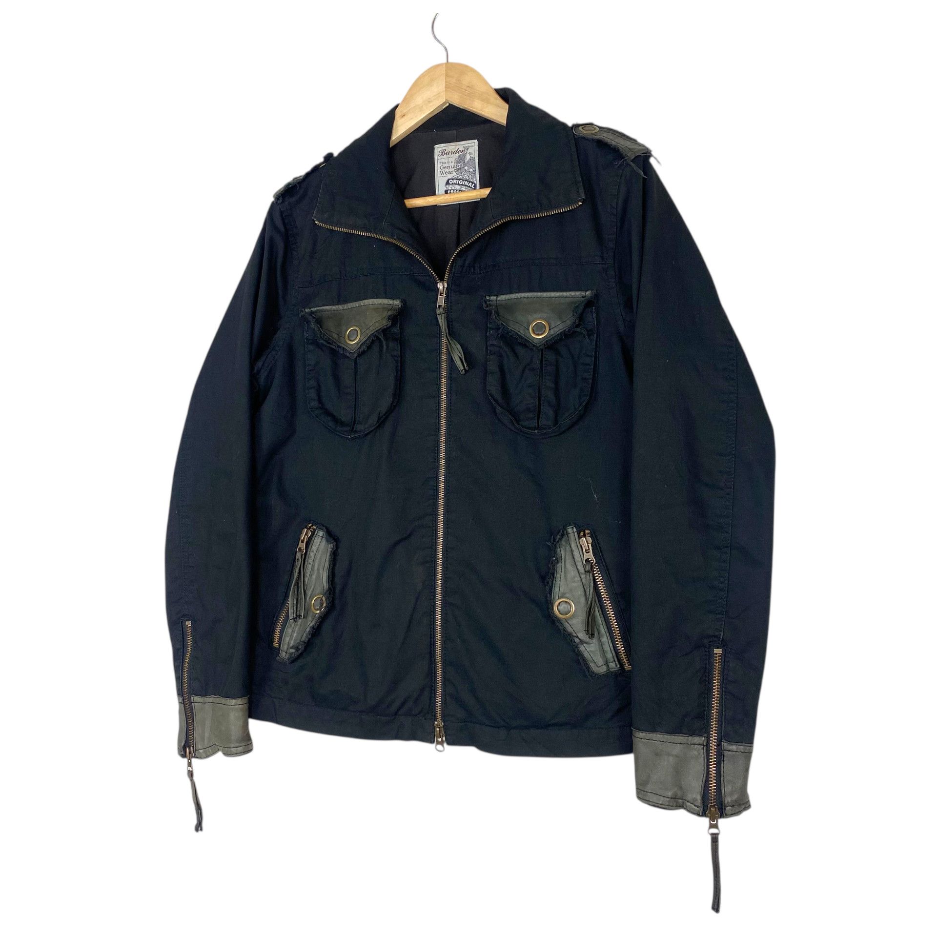 If Six Was Nine 💥BURDEN BIKER ZIPPER JACKET SHEEPSKIN POCKET Size US M / EU 48-50 / 2 - 2 Thumbnail