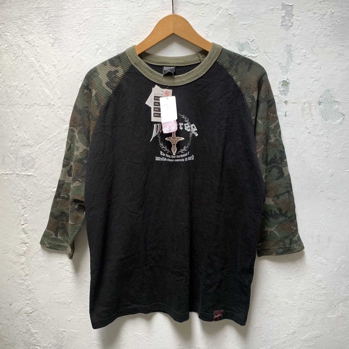 Japanese Brand DJ FREE Tribal Design Reglan LongSleeve IfSixWanNine Style Size US L / EU 52-54 / 3 - 2 Thumbnail