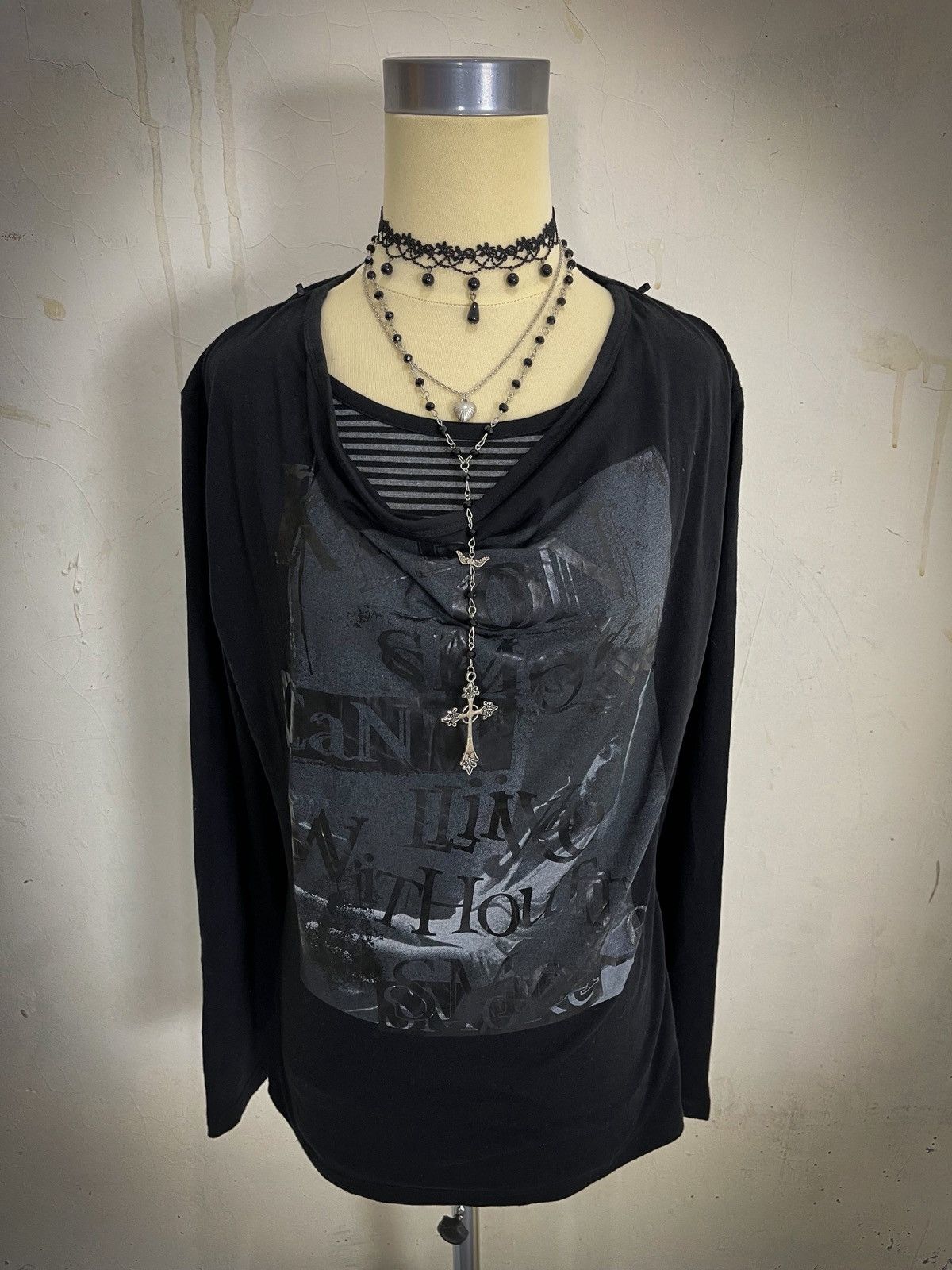 In The Attic In The Attic Homme Graphic Poem Double Layered Longsleeve Size US M / EU 48-50 / 2 - 7 Thumbnail