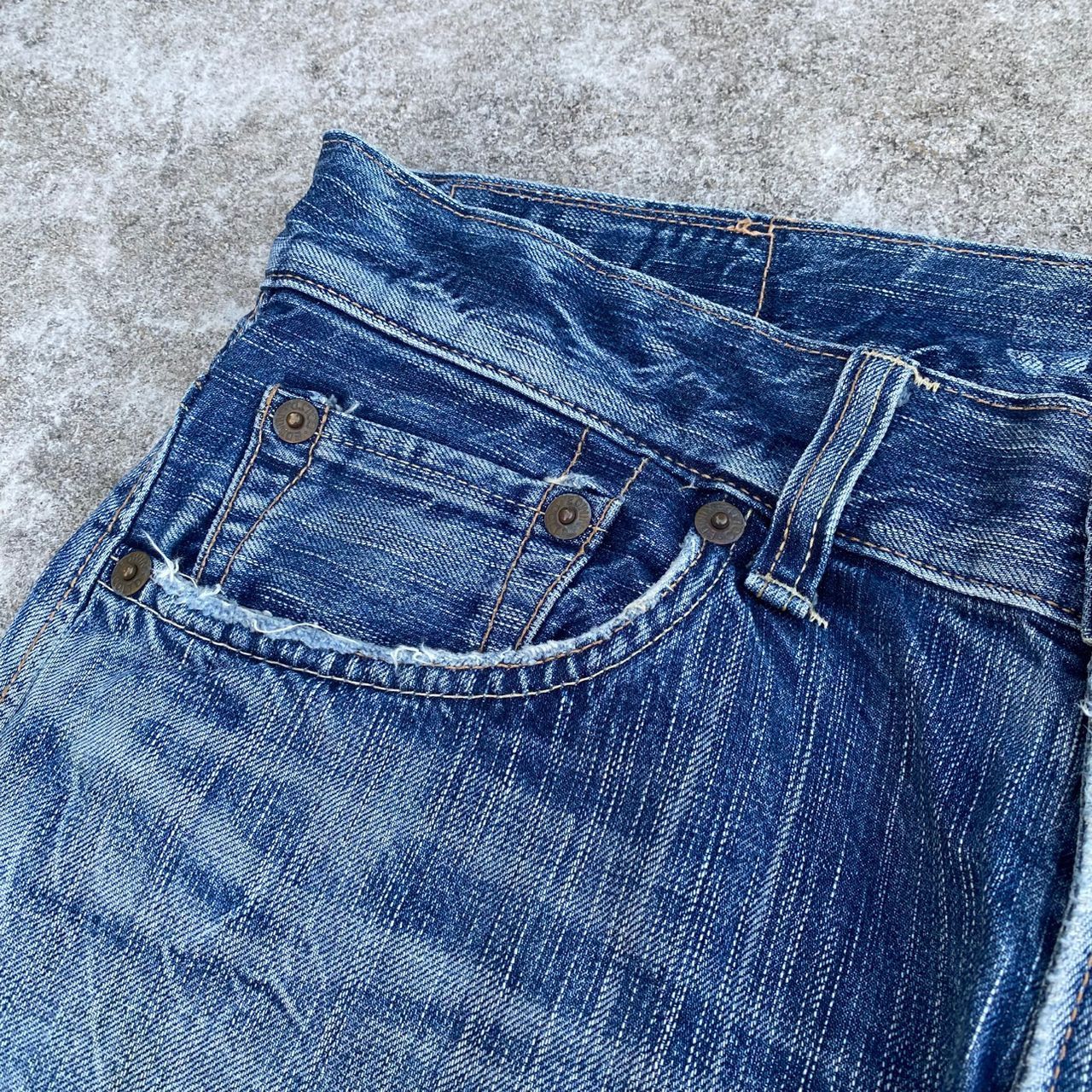 Edwin Vintage Edwin 503 Distressed Denim Kurt Cobain Style Size US 34 / EU 50 - 9 Thumbnail
