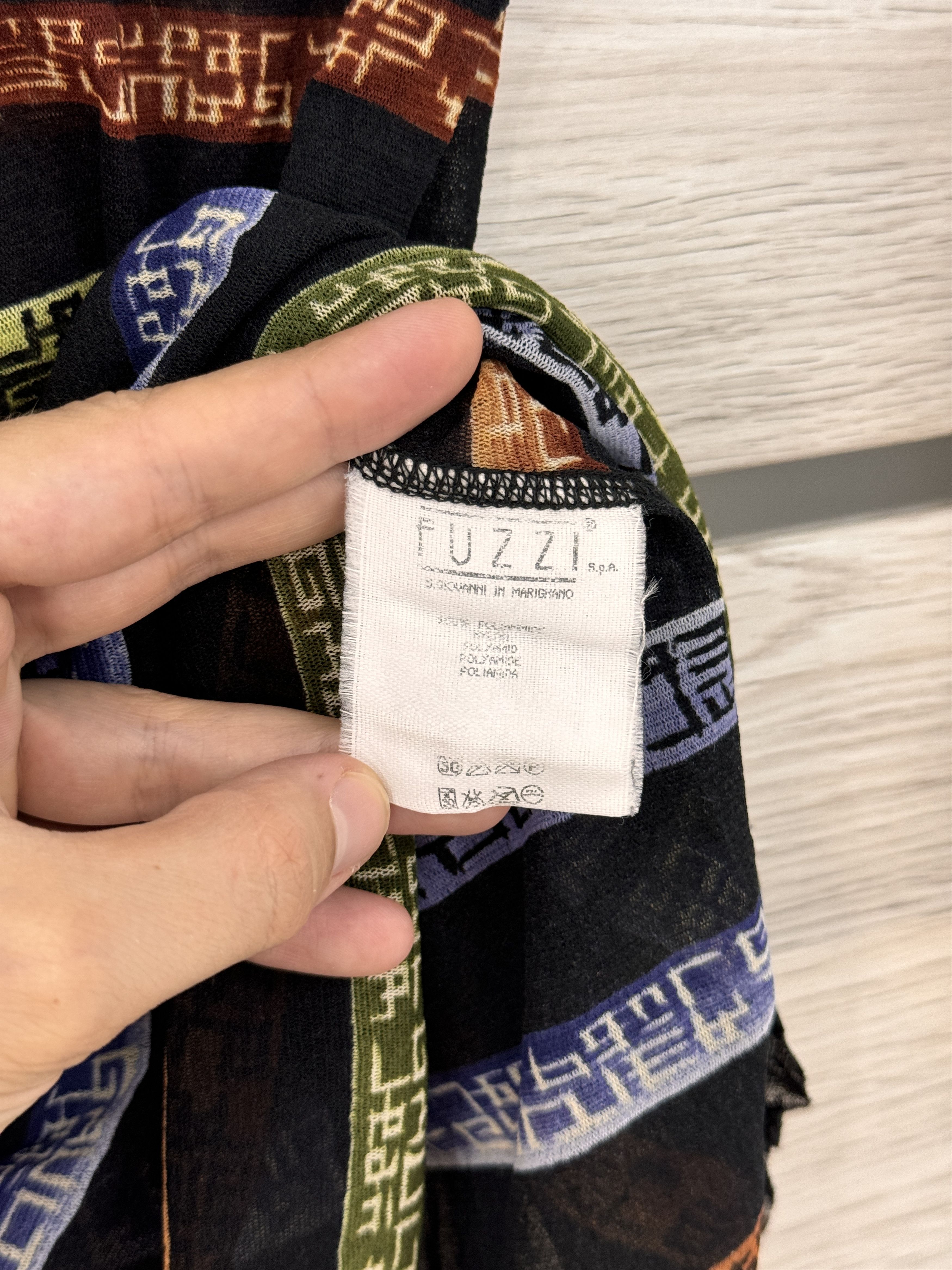 Jean Paul Gaultier × Vintage Vintage Jean Paul Gaultier Mesh Top LS Stripe Logo Print Size M / US 6-8 / IT 42-44 - 20 Thumbnail