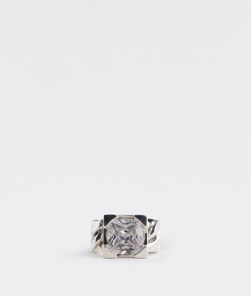 Bottega Veneta o1bcso1str0725 Size: 15 / Chains Ring in Silver Size ONE SIZE - 1 Thumbnail