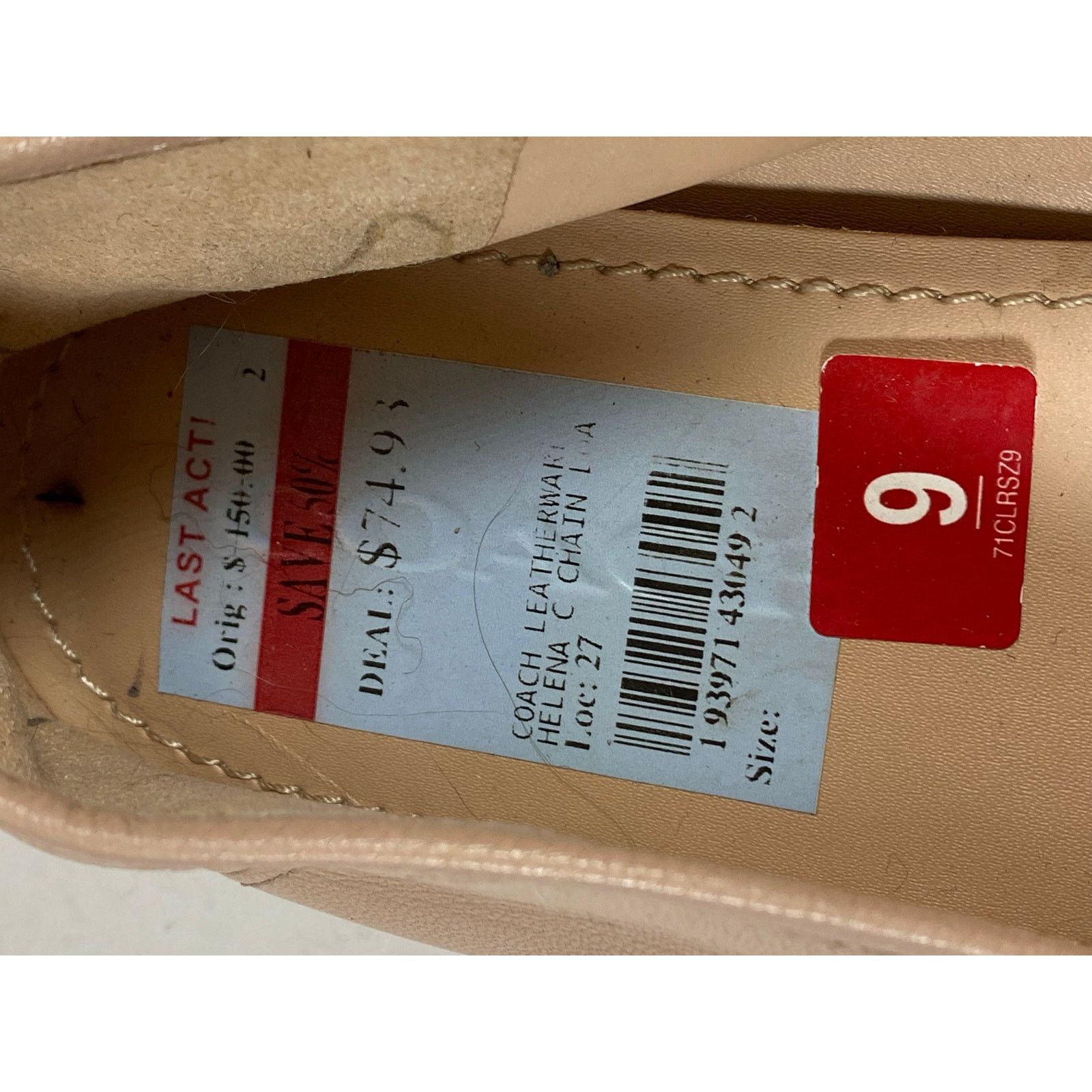 Coach Coach Helena Sherling Tan Loafer Women's Size 9 Size US 9 / IT 39 - 2 Thumbnail