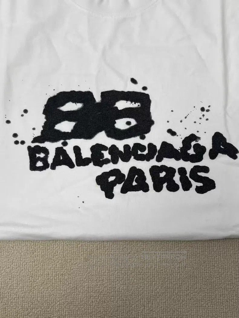 Balenciaga Balenciaga Letter Printed Round Neck Short Sleeve T-Shirt Size US M / EU 48-50 / 2 - 3 Thumbnail