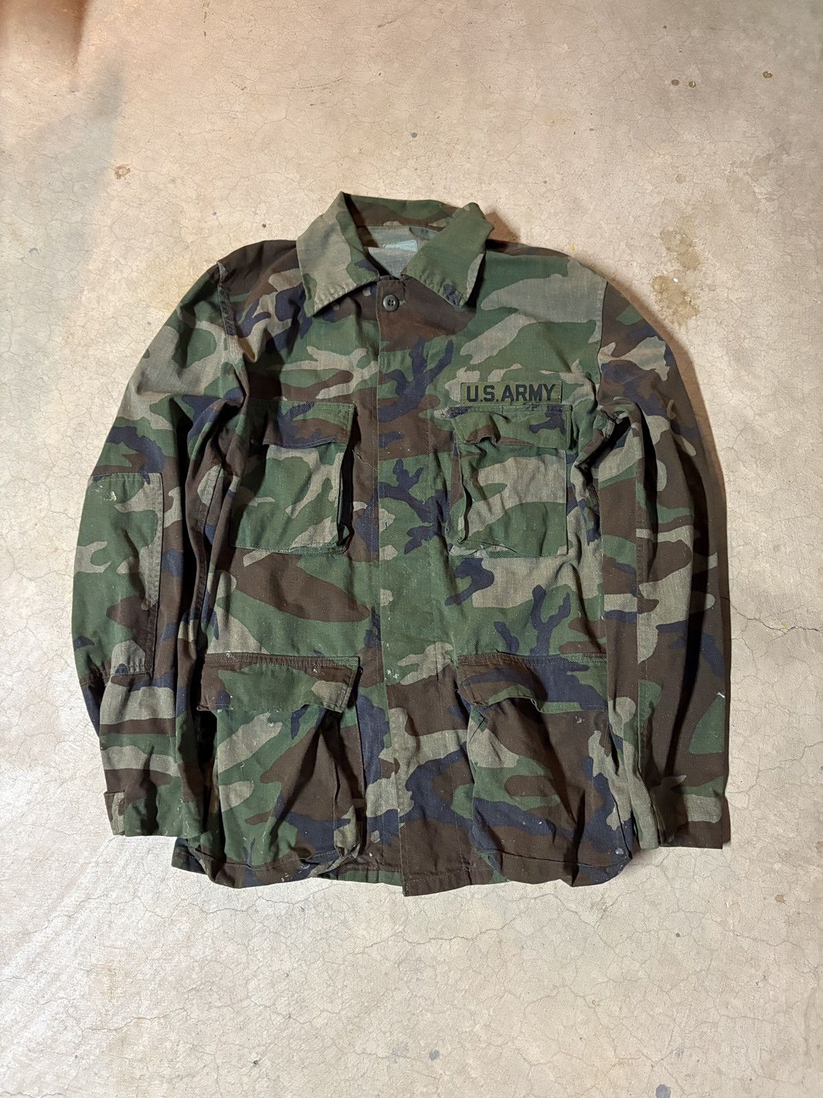 Other Vintage 90s US Military Army Woodland Camo BDU Jacket Green Size US M / EU 48-50 / 2 - 1 Thumbnail