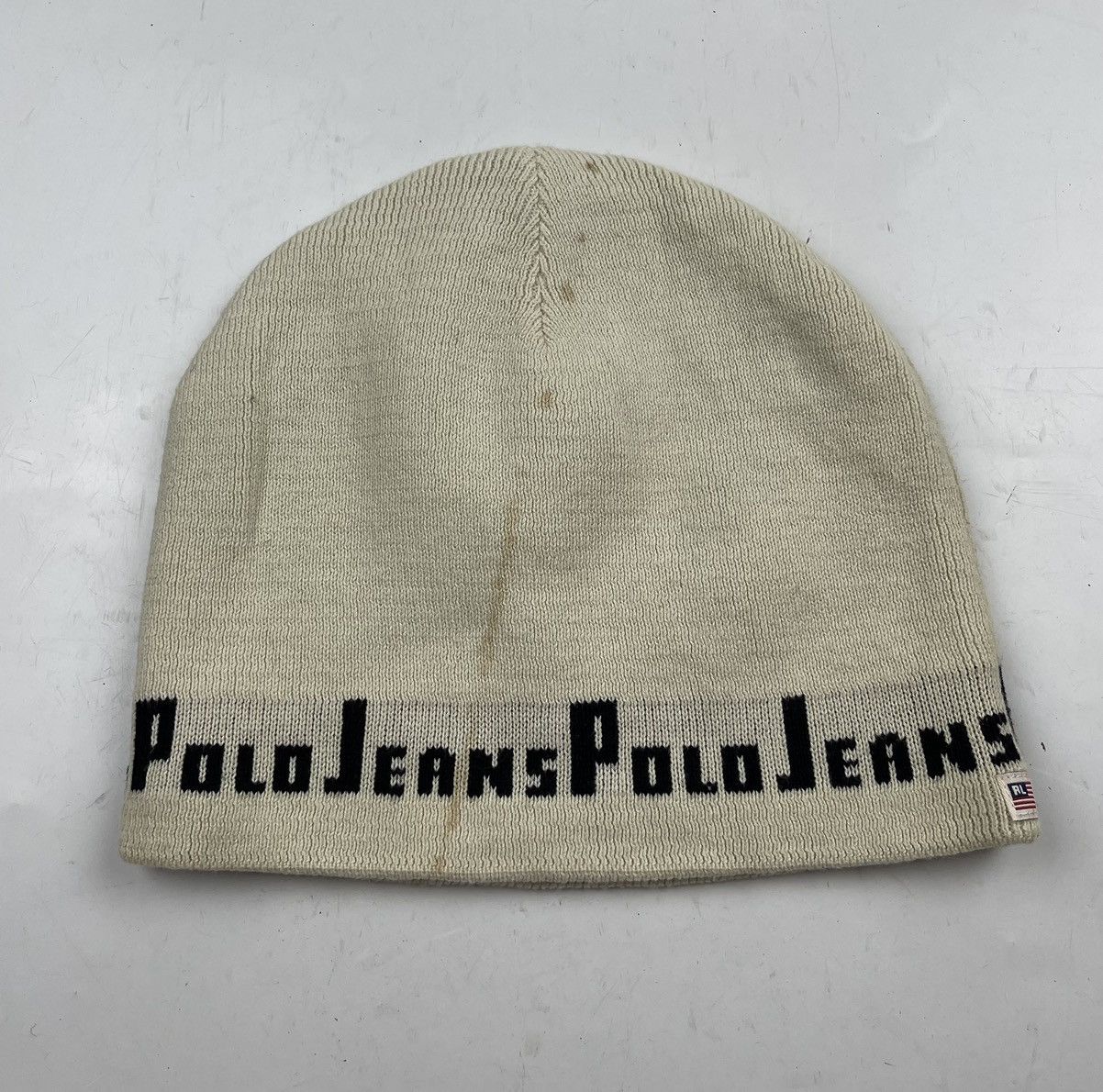 Polo Ralph Lauren × Ralph Lauren × Vintage vintage polo rl jeans beanie hat tc28 Size ONE SIZE - 4 Thumbnail