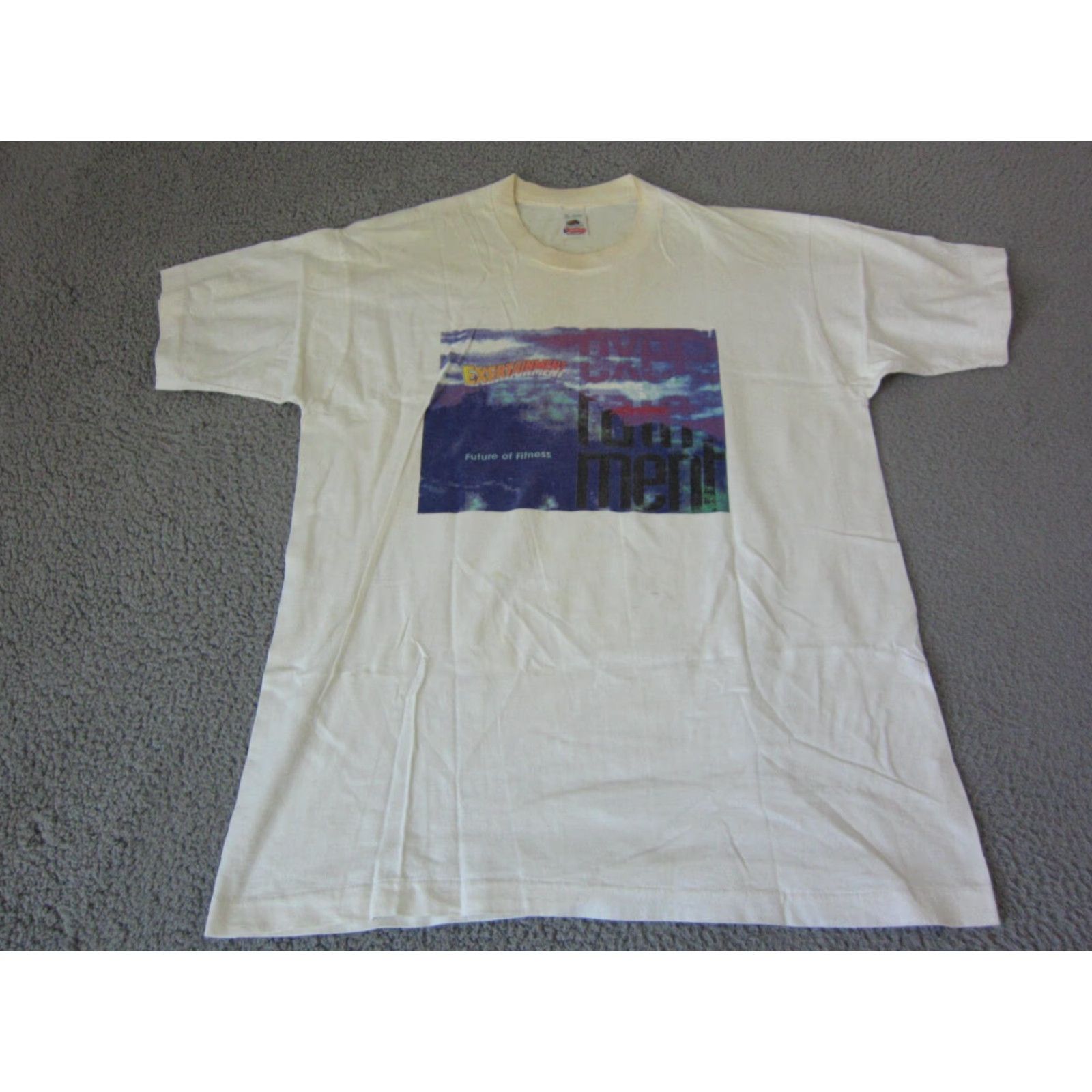 Fruit Of The Loom VINTAGE Fruit of the Loom Shirt Mens XL White Life Fitness USA Made Shirt XL White Size US XL / EU 56 / 4 - 2 Thumbnail