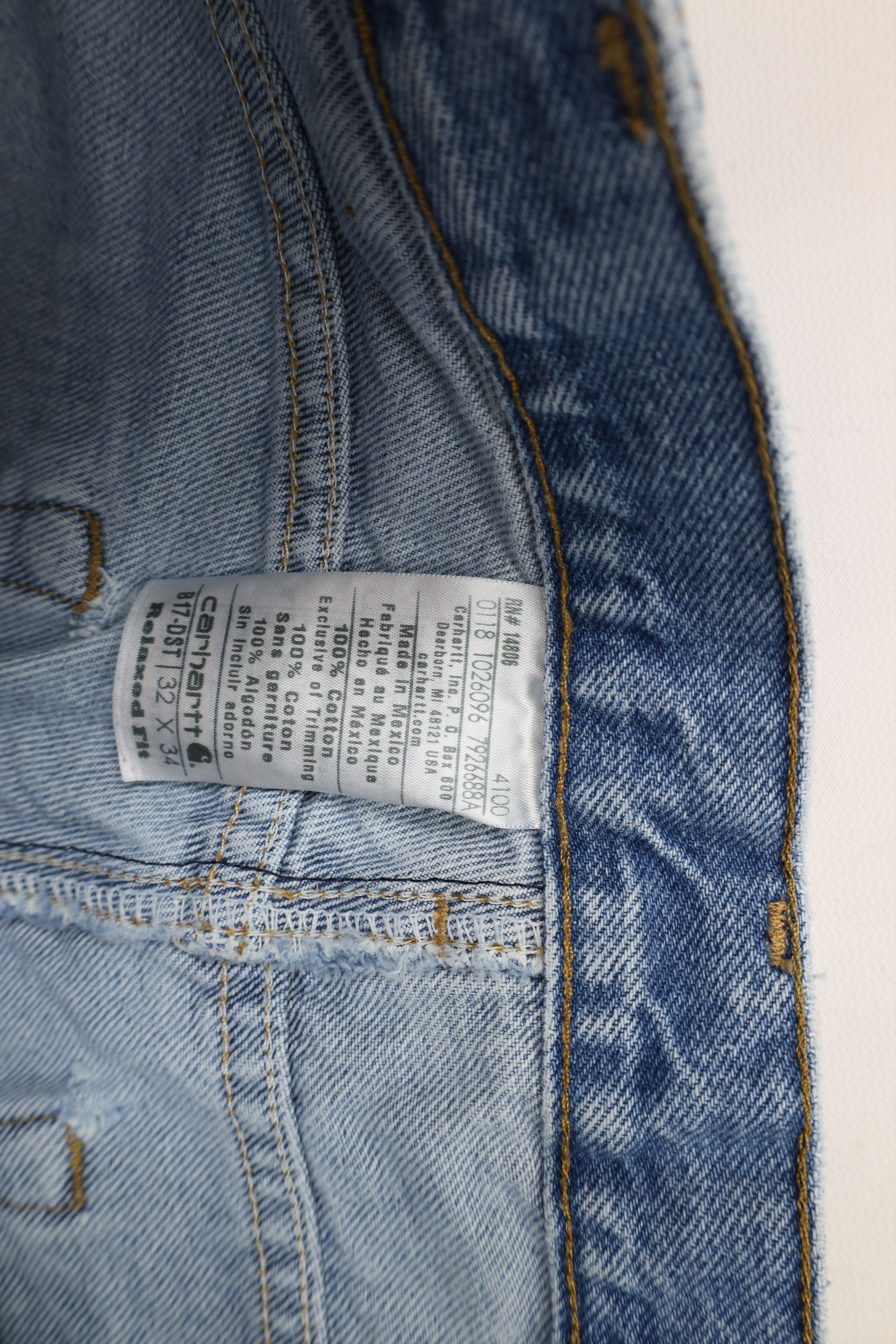 Carhartt × Vintage Vintage Y2K Carhartt Spell Out Relaxed Fit Denim Jeans Size US 32 / EU 48 - 9 Thumbnail