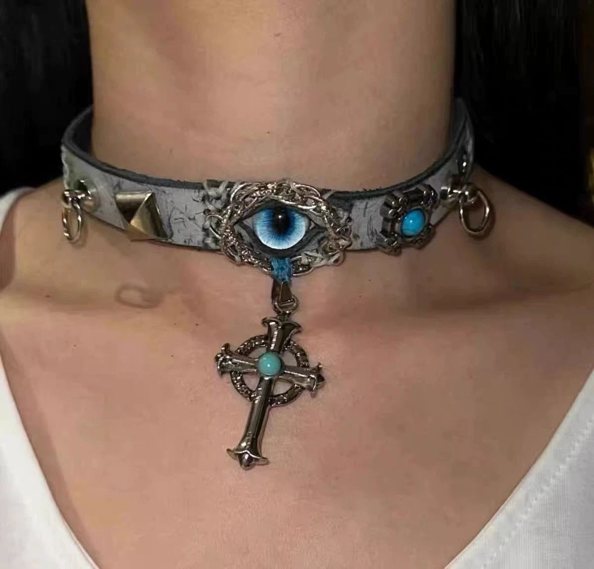 Japanese Brand × Vintage Retro punk necklace Size ONE SIZE - 1 Thumbnail