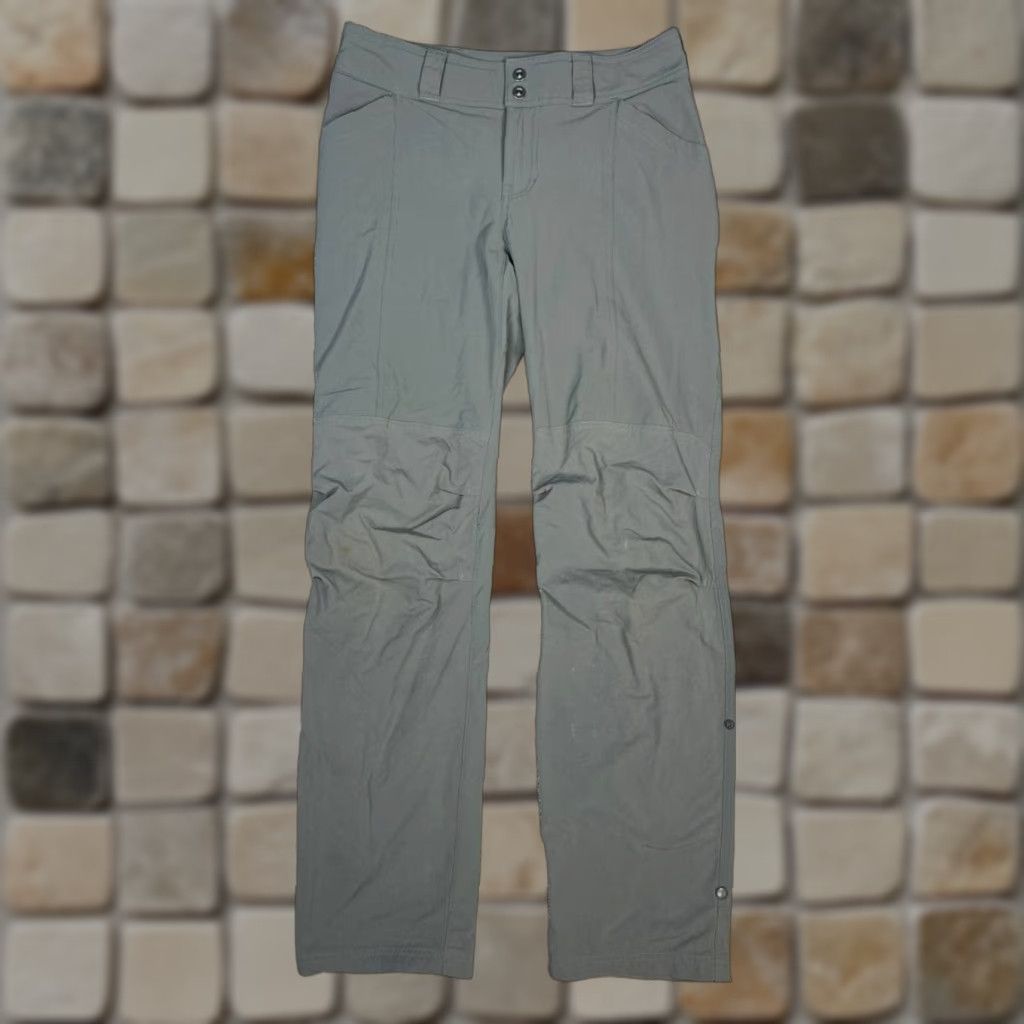 Vintage REI Co Op Pants Womens 4 Gray Mid Rise Straight Leg Roll Up Size 27" / US 4 / IT 40 - 1 Thumbnail