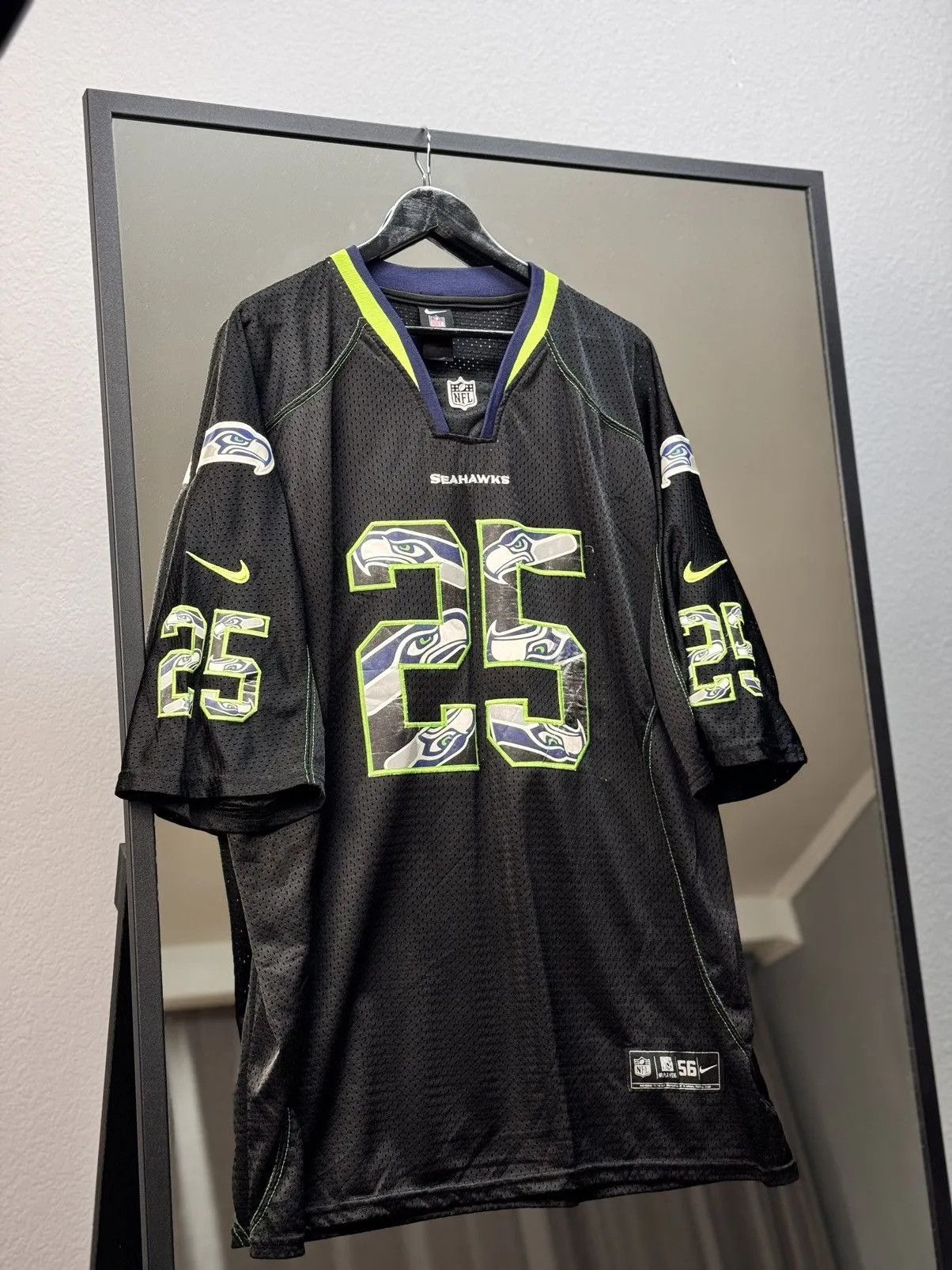 Nike 👉 Vintage Nike NFL Seahawks Richard Sherman #25 Jersey Size US XL / EU 56 / 4 - 2 Thumbnail