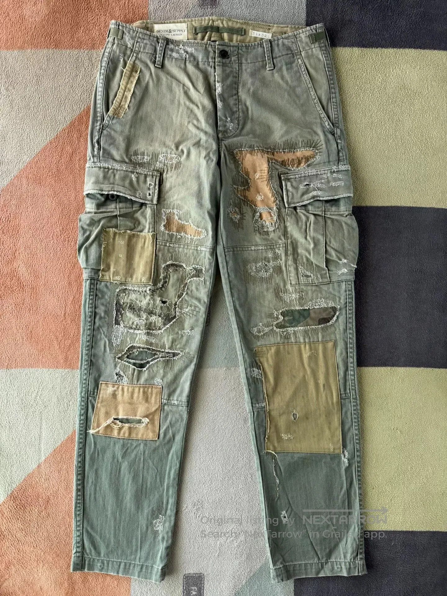 Denim & Supply Ralph Lauren Ralph Lauren Denim Supply Patch Cargo Pants. Size US 31 - 1 Thumbnail