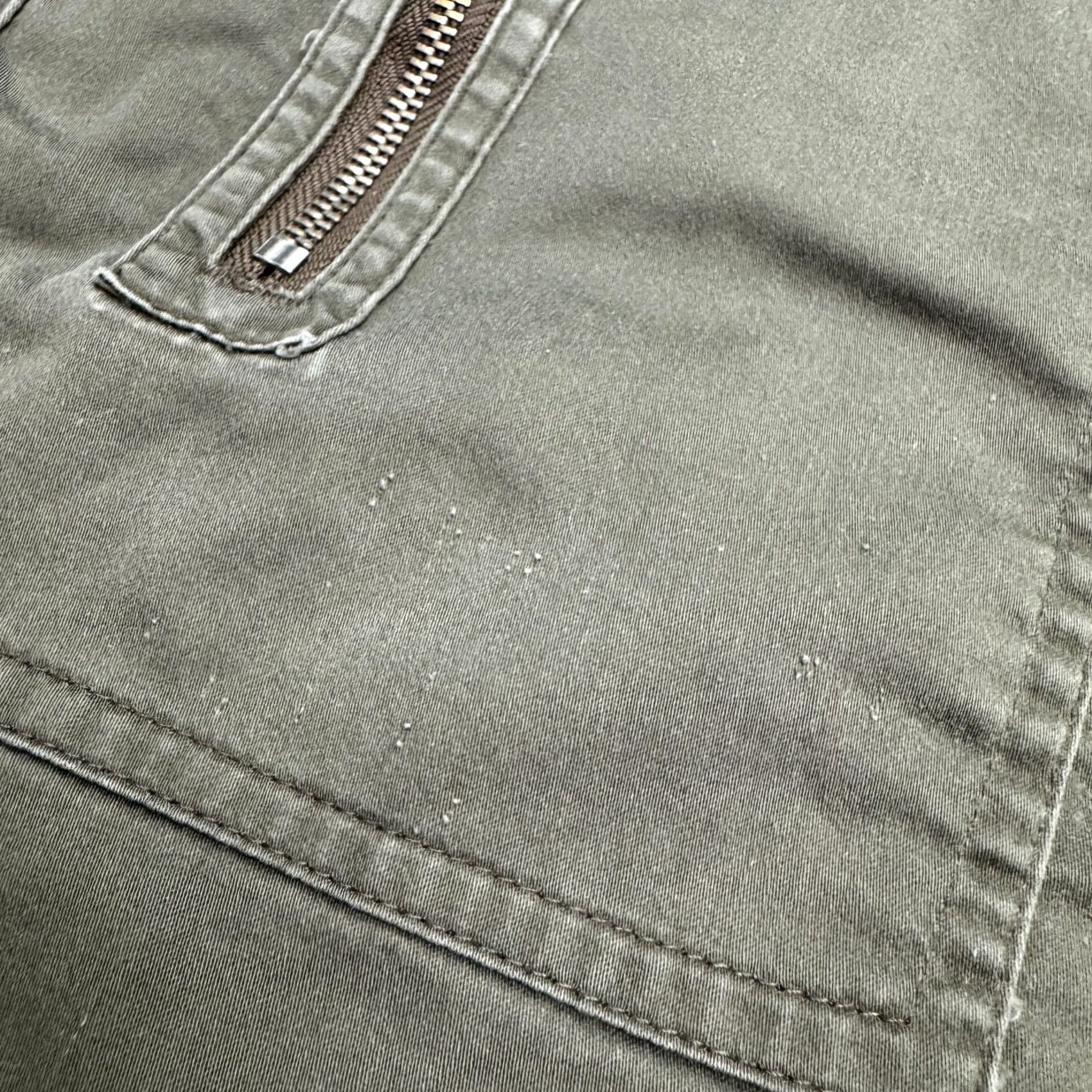 Vintage Chico's Pants Womens 2 US 12 Utility Cargo Cropped Olive Green Straight Casual Size 34" / US 12 / IT 48 - 4 Thumbnail