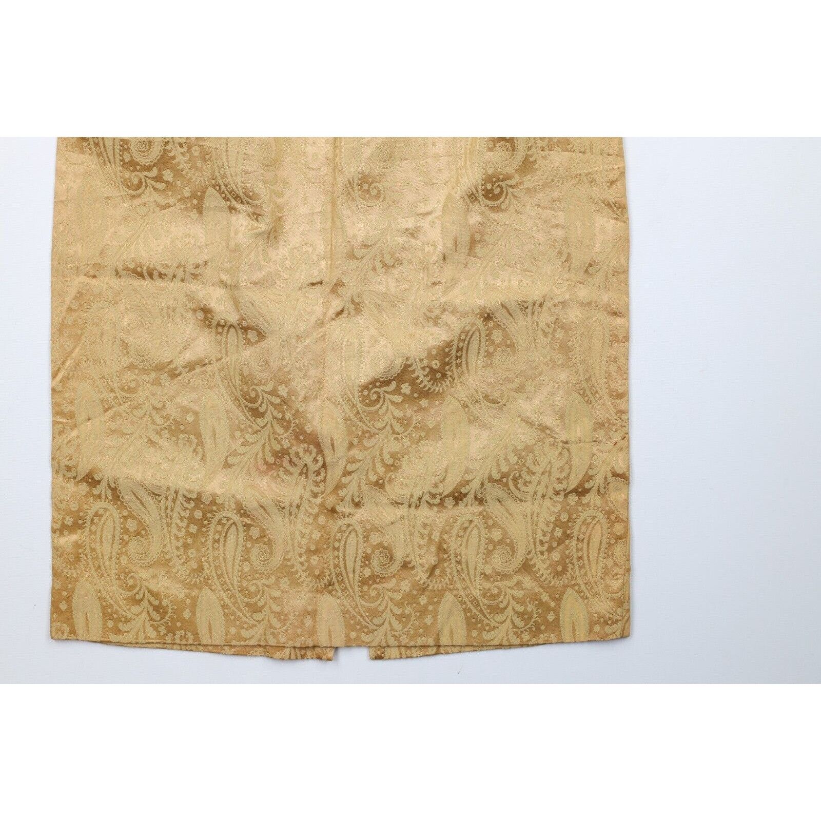 Vintage Vintage 50s 60s Rockabilly Silk Paisley Jacquard Skirt Size 24" / US 00 / IT 34 - 4 Thumbnail