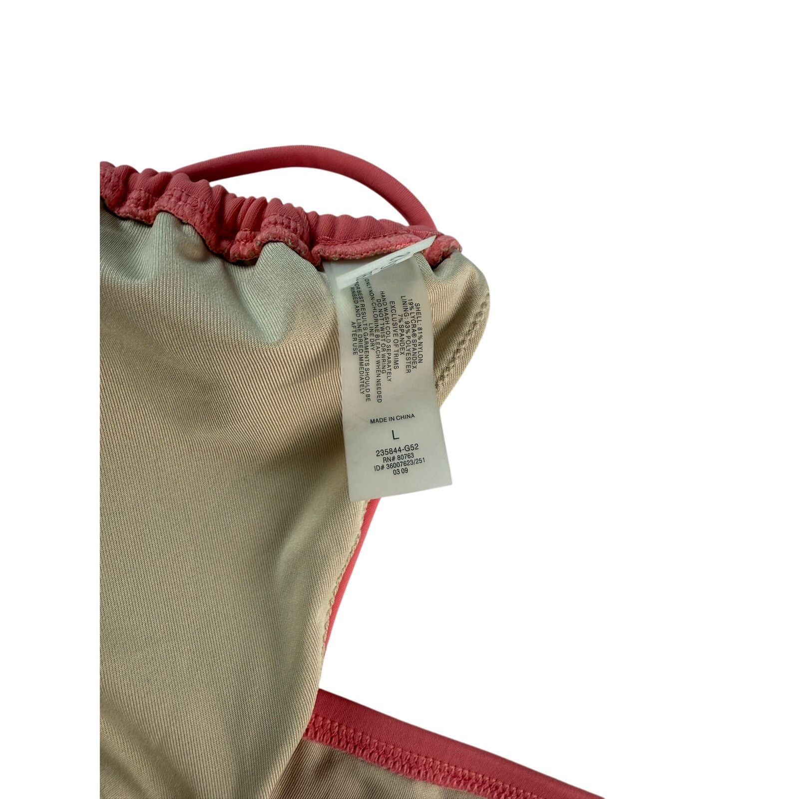 Victoria's Secret Victoria's Secret Coral Pink Swimsuit, Chain Detail, Sz L Size L / US 10 / IT 46 - 4 Thumbnail
