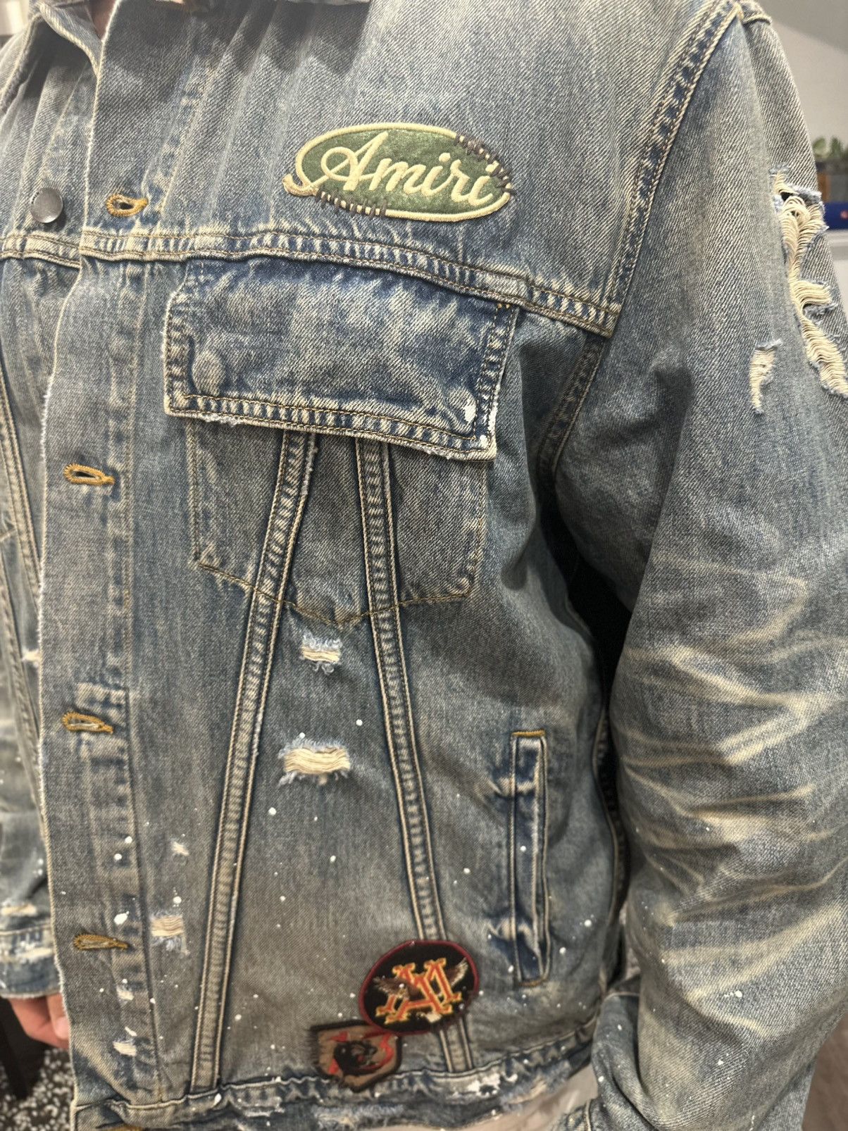 Amiri Amiri Vintage Pegasus Distressed Jacket Size US XL / EU 56 / 4 - 3 Thumbnail