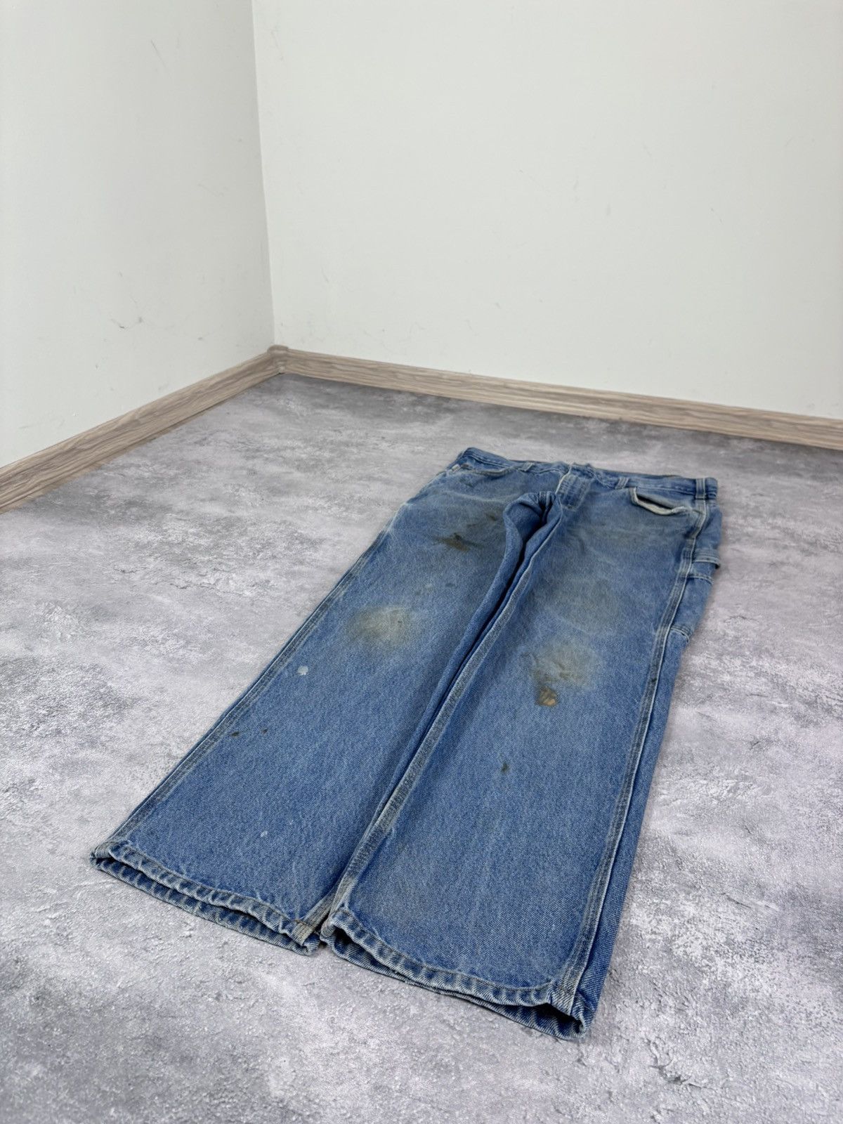 Carhartt Carhartt Men’s Denim Jeans B171 DST Relaxed Fit Distressed Size US 36 / EU 52 - 11 Thumbnail
