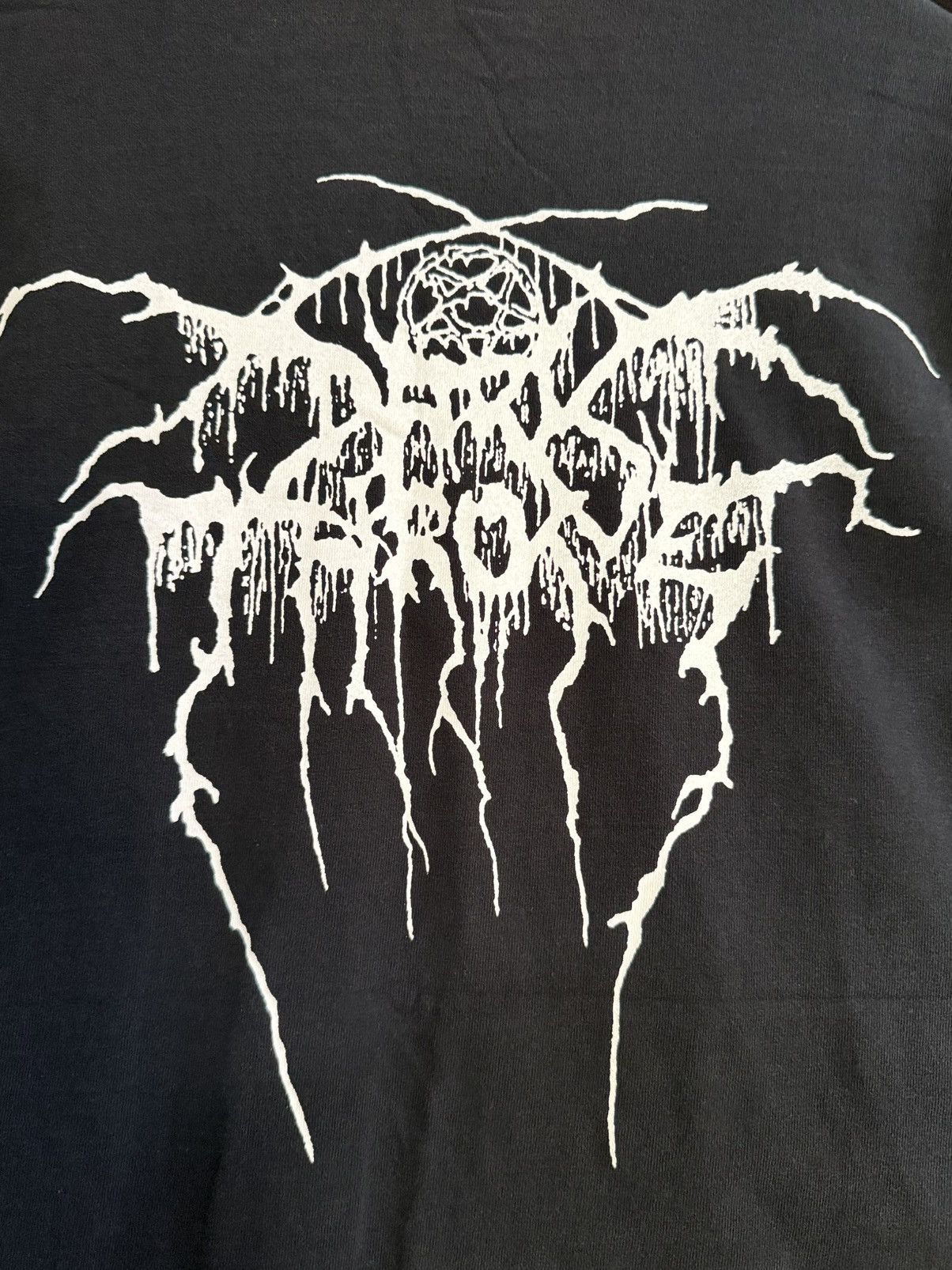 Band Tees Vintage 90s Dark Throne Black Metal Band Faded Ireland Tee Size US XL / EU 56 / 4 - 4 Thumbnail