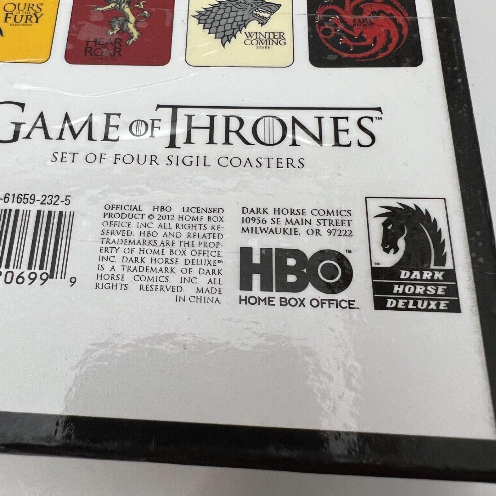 Designer Game of Thrones: House Sigil Coaster Set Winter is Coming Size ONE SIZE - 3 Thumbnail