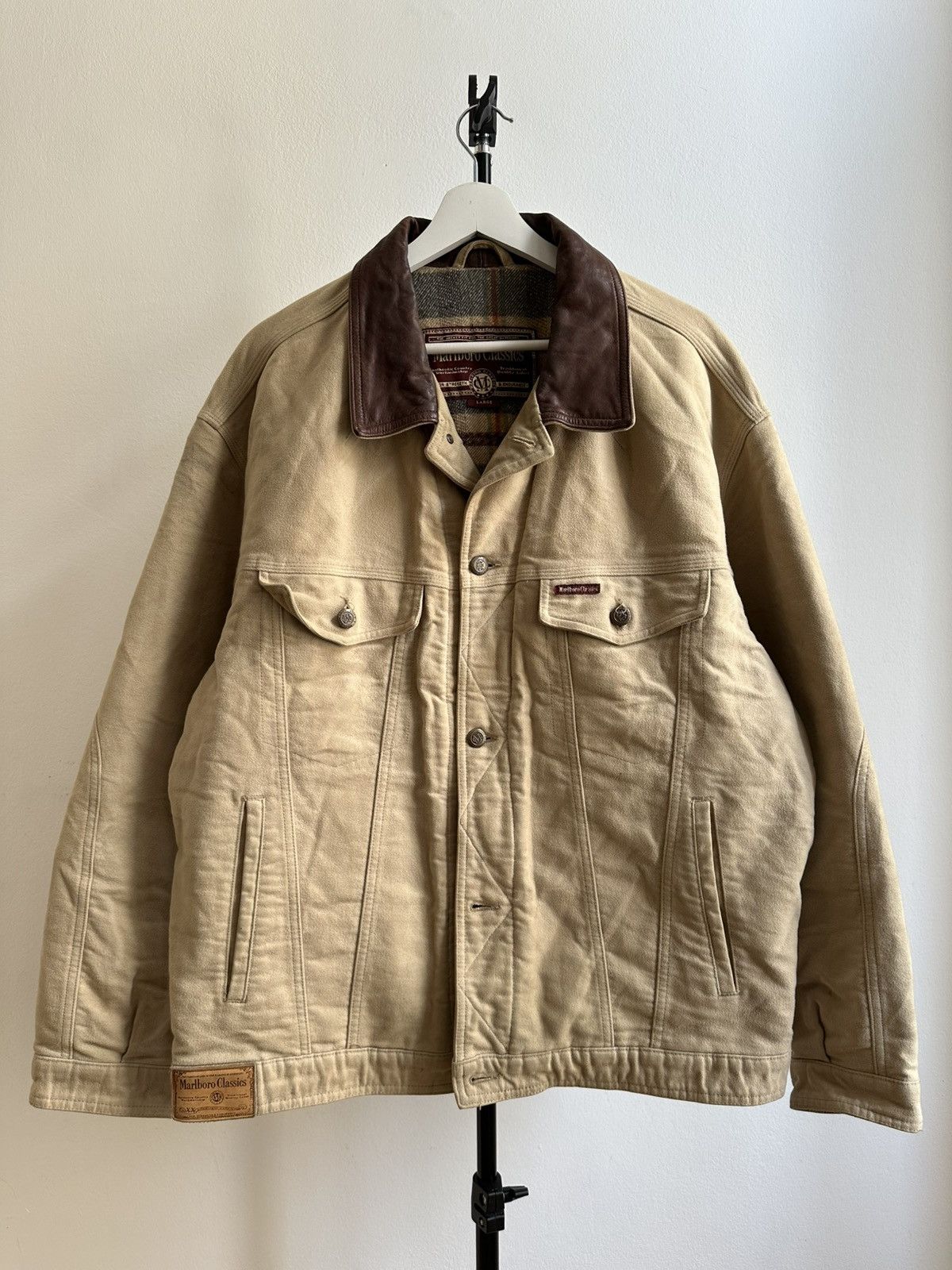 Marlboro Marlboro Classic vintage 90s Tracker Cropped Boxy Fit Jacket Size US M / EU 48-50 / 2 - 9 Thumbnail