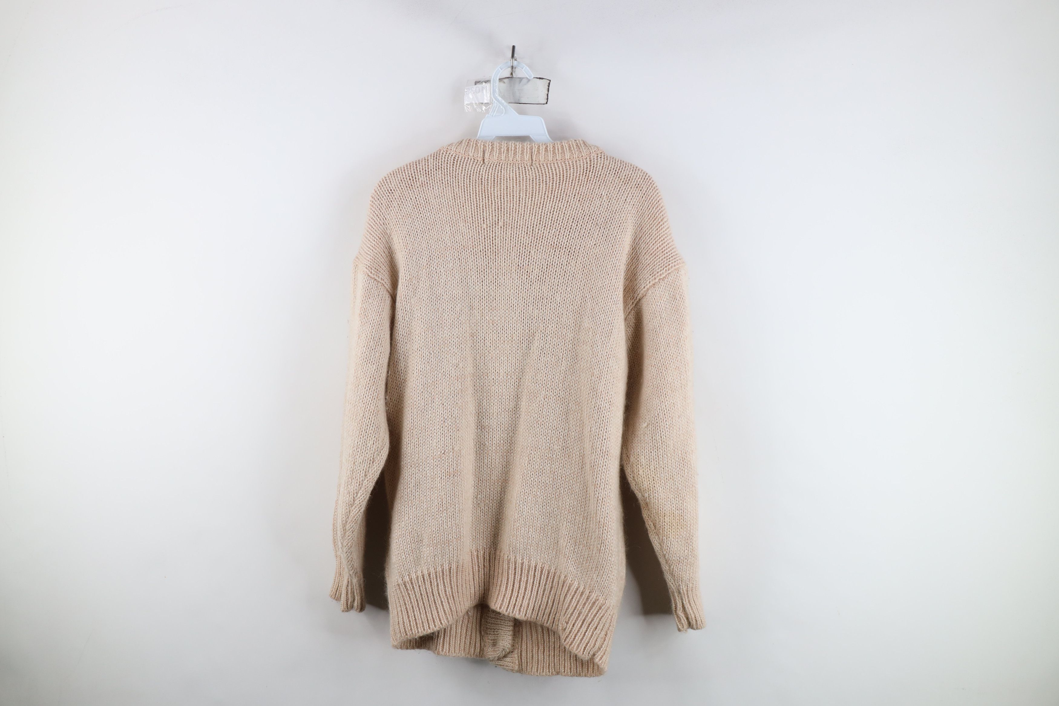 Vintage Vintage 90s Streetwear Blend Flower Knit Cardigan Sweater Size L / US 10 / IT 46 - 12 Thumbnail