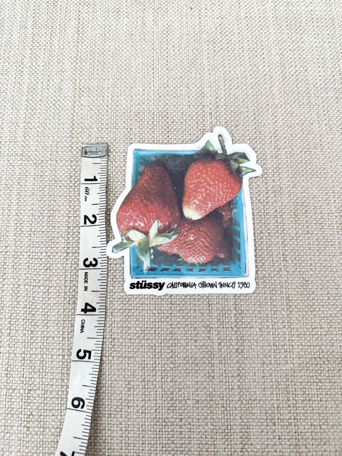 Other STEAL! 2024 Stussy Strawberry Basket Jumbo Logo Sticker Size ONE SIZE - 3 Thumbnail