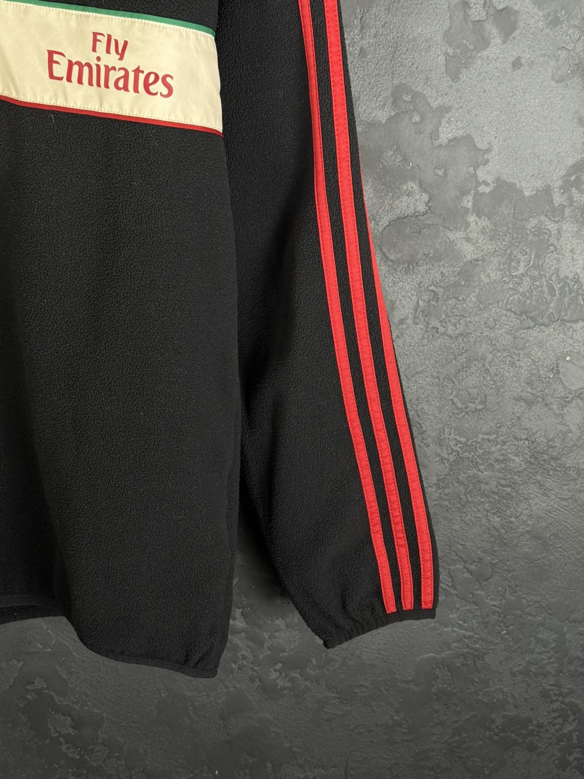 Adidas Adidas MILAN 2012-2013 Football Fleece Sweatshirt 1/4 zip Size US L / EU 52-54 / 3 - 8 Thumbnail