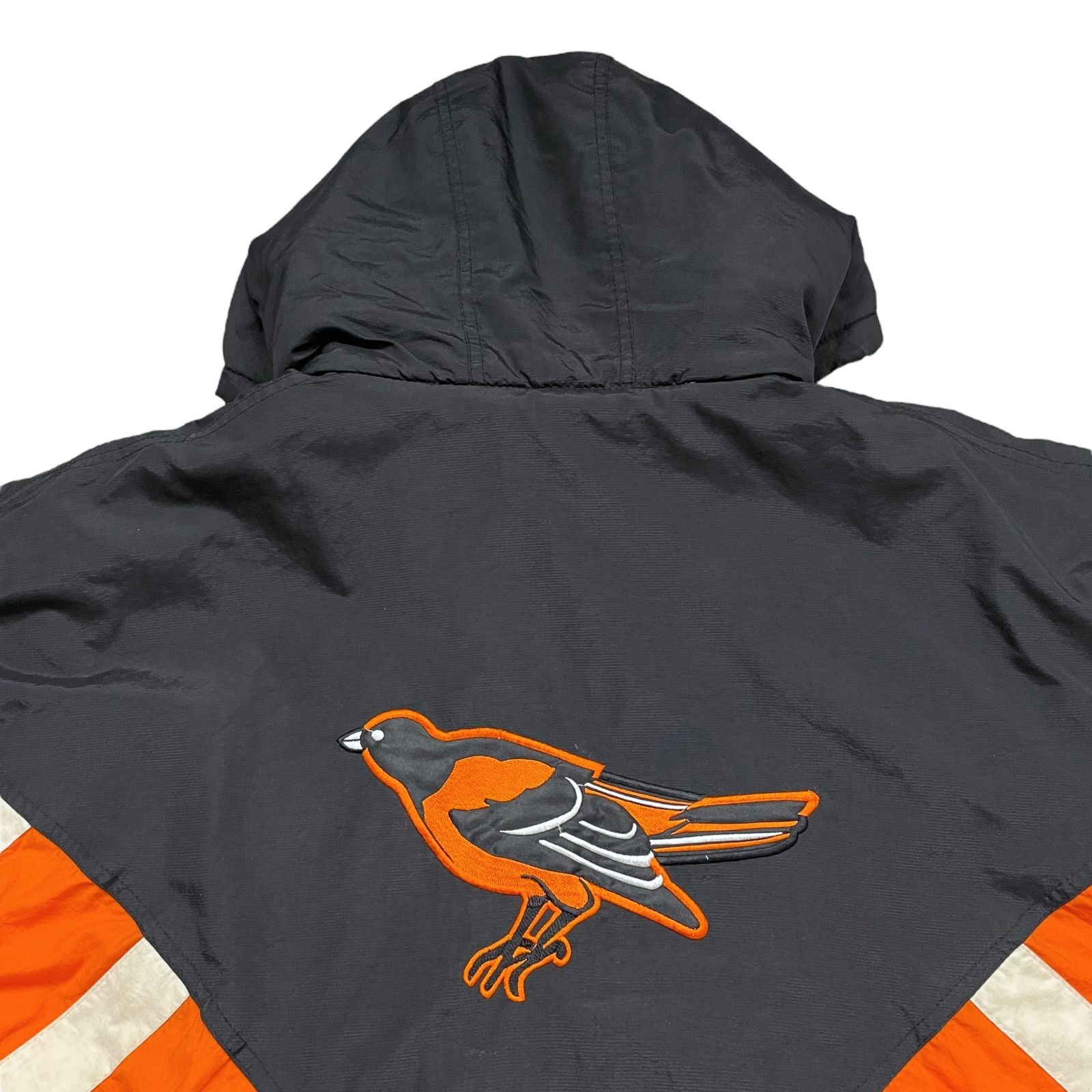 MLB VTG 90s BALTIMORE ORIOLES STARTER HOODED PUFFER JACKET Size US L / EU 52-54 / 3 - 3 Thumbnail