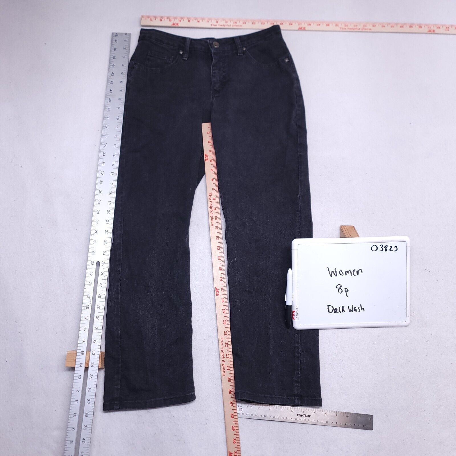 Lee Riders by Lee Casual Button Denim Jeans Womens Size 8P Black Size 29" - 5 Thumbnail