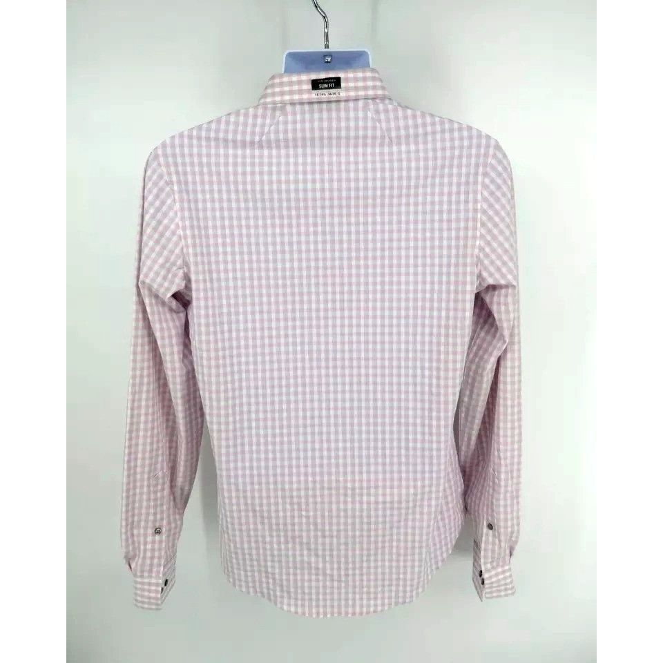 Van Heusen Van Heusen Mens Small Pink Gingham Check Button-Up Shirt NWT Size US S / EU 44-46 / 1 - 4 Thumbnail
