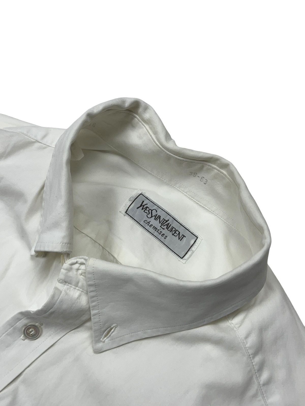 Vintage × Yves Saint Laurent Vintage Yves Saint Laurent Chemises Button Up Shirt Size US L / EU 52-54 / 3 - 5 Thumbnail