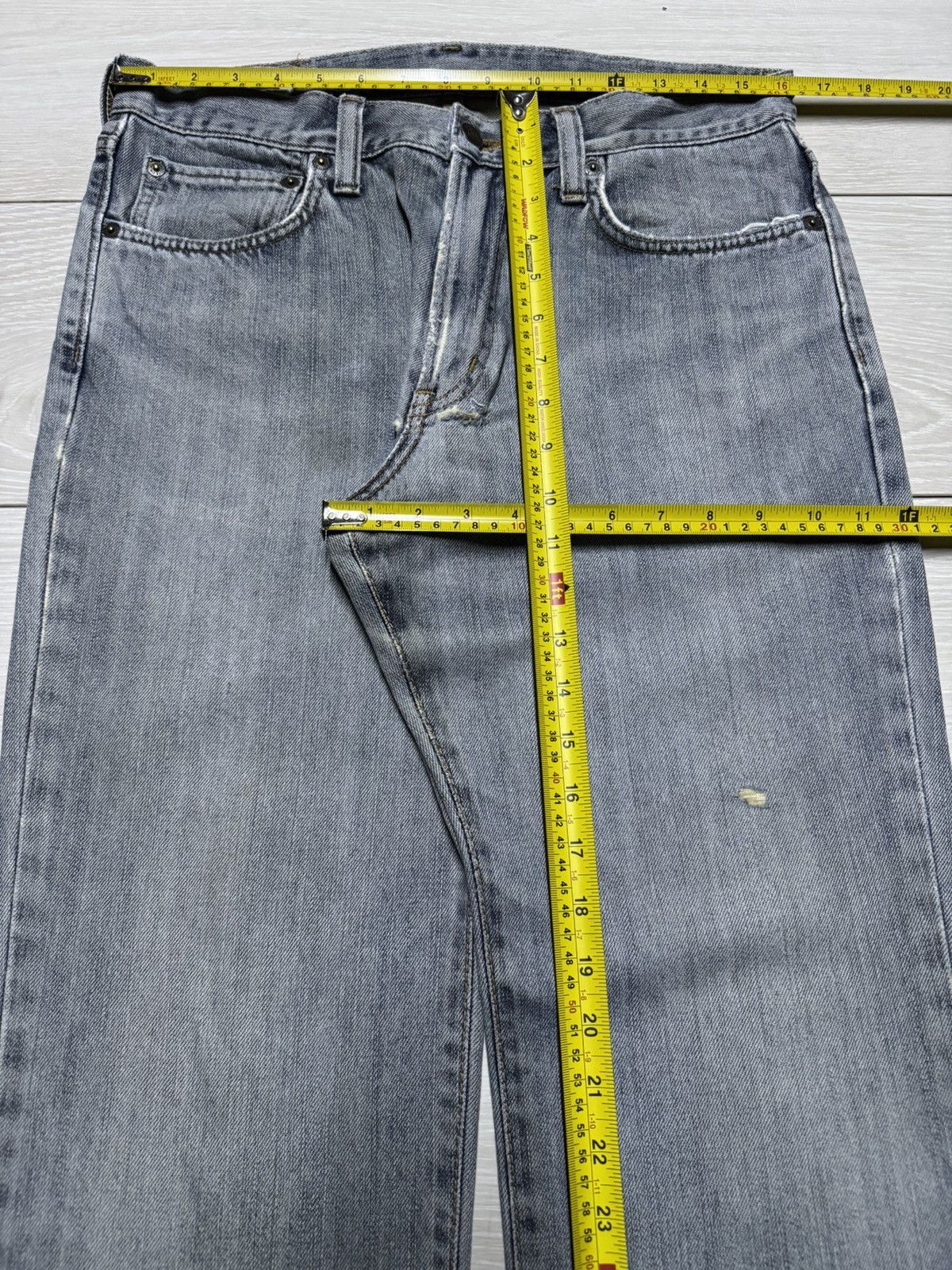 Edwin Vintage Edwin 403 Denim Distressed Loose Jeans Size US 32 / EU 48 - 14 Thumbnail