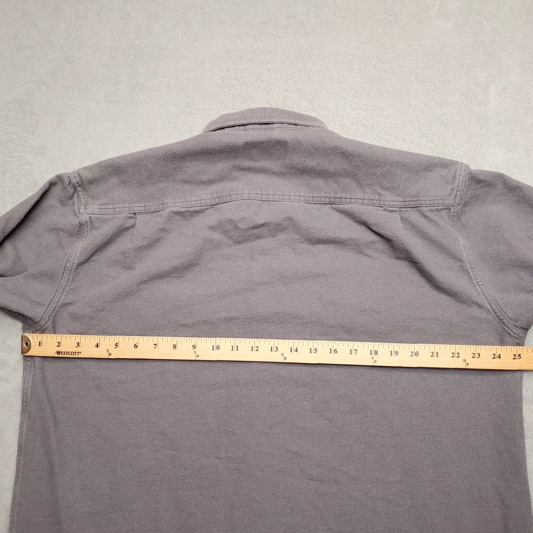 Vintage VINTAGE Cabelas Chamois Shirt Mens LT Gray Flannel Outdoors Pocket Casual Shirt Long Sleeve Mens LT Gray Chamois Shirt Outdoors Casual Size US L / EU 52-54 / 3 - 5 Thumbnail