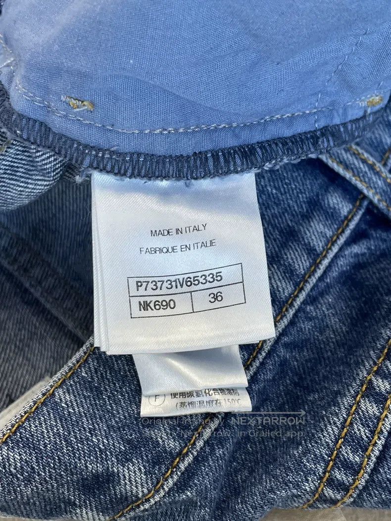 Chanel Chanel 22k blue gemstone buckle jeans Size 24" / US 00 / IT 34 - 5 Thumbnail