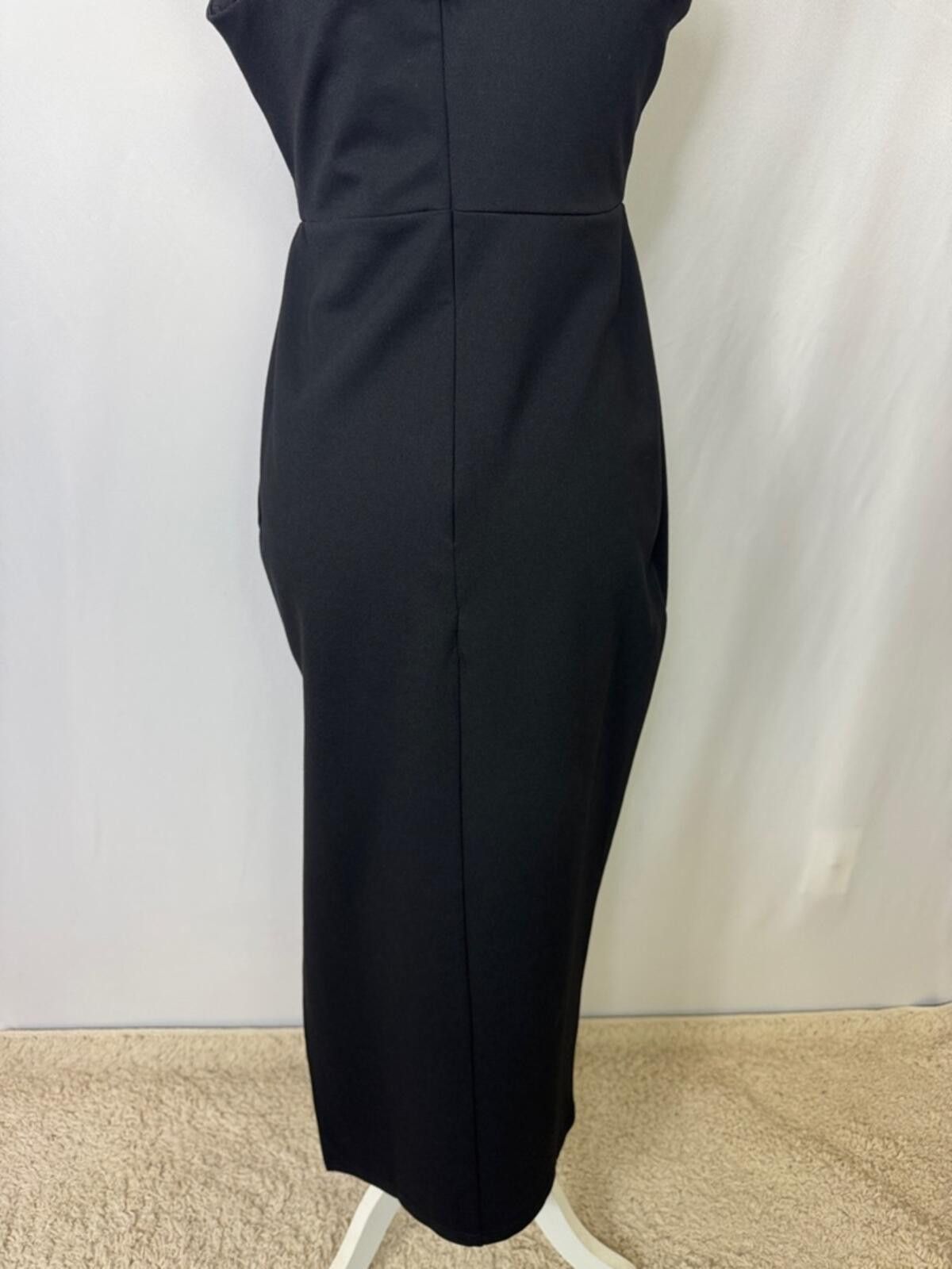 Other Petal & Pup Jolie Asymmetric Sheath Midi Dress Size 8 Black Size M / US 6-8 / IT 42-44 - 11 Thumbnail