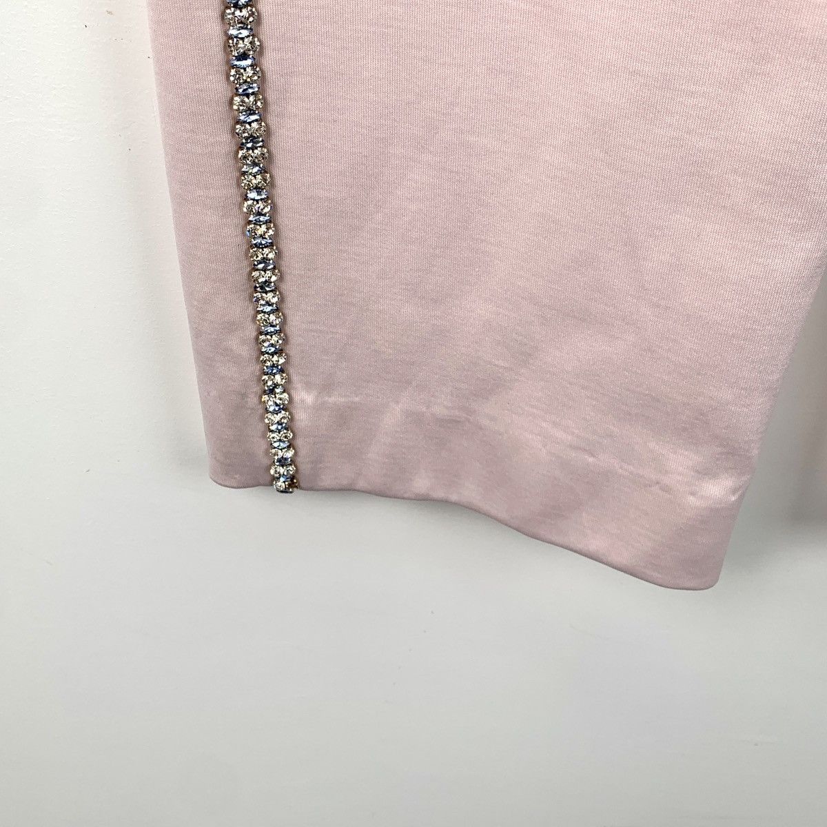 Miu Miu Miu Miu Pink Rhinestone Straight Sweatpants K26WX Size 25" / US 0 / IT 36 - 5 Thumbnail