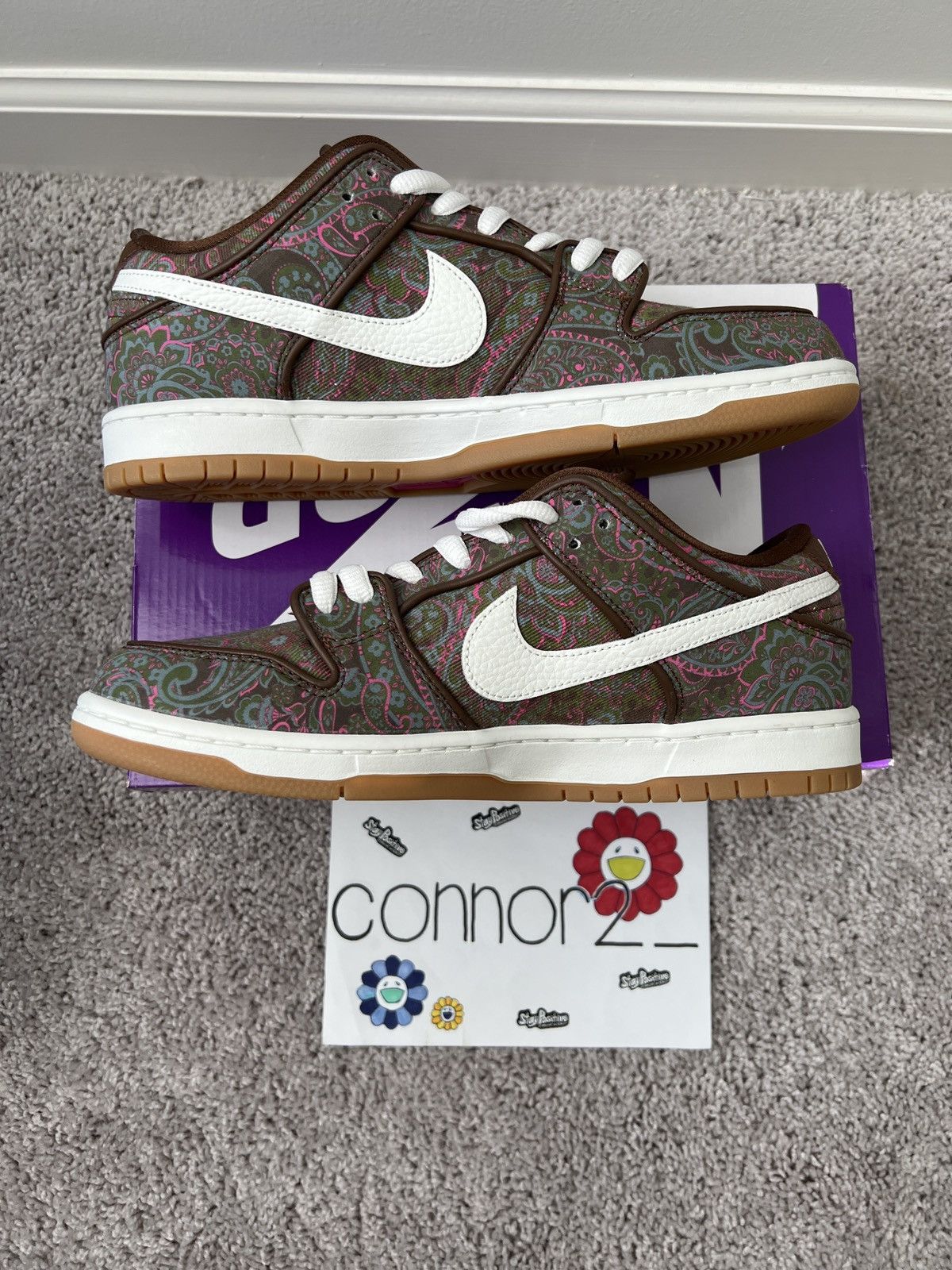Nike Nike SB Dunk Low Pro Premium “Paisley” Size US 10.5 / EU 43-44 - 3 Thumbnail