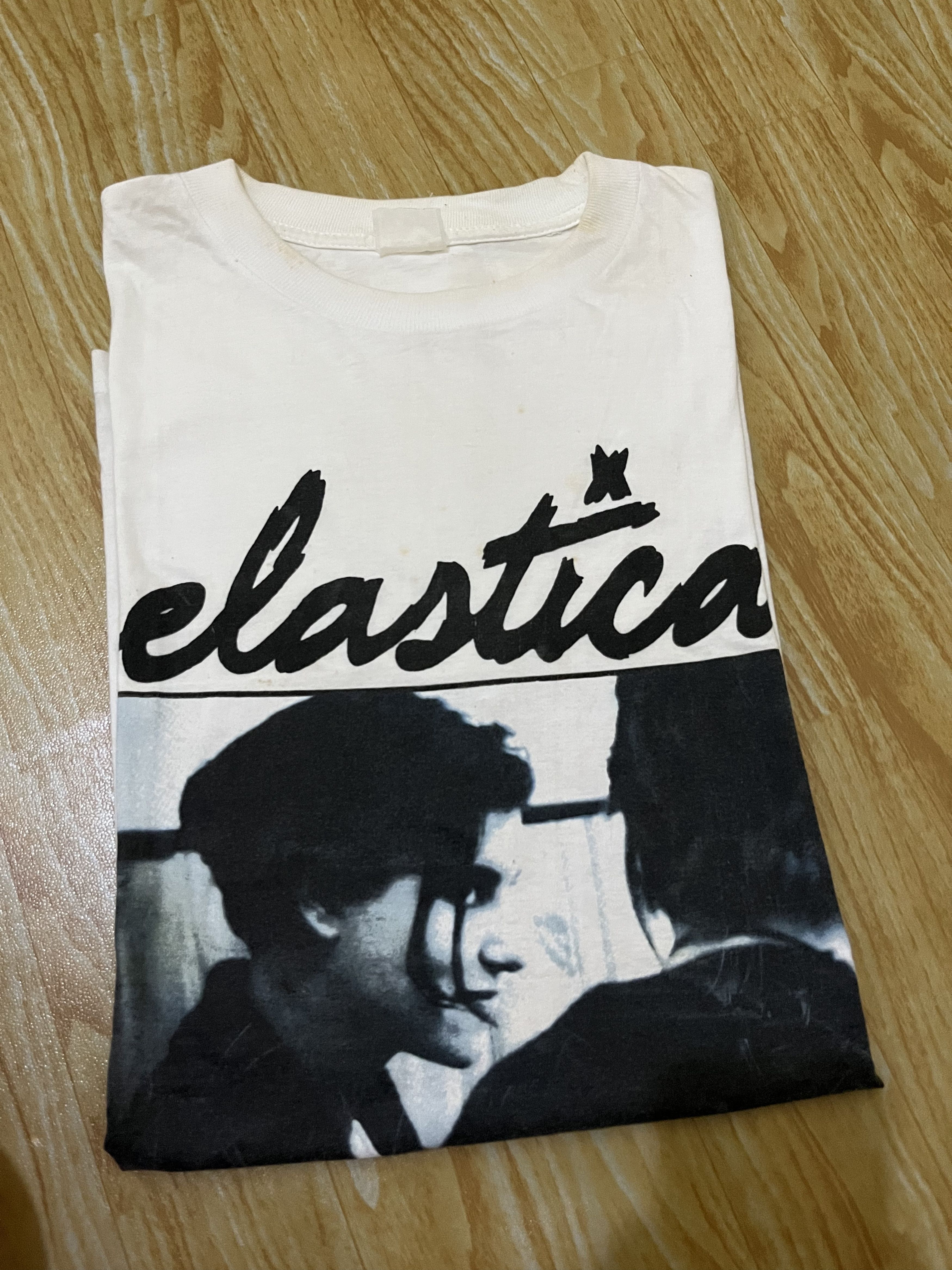 Vintage Vintage Elastica Band Shirt Britpop Blur Oasis Radiohead Size US L / EU 52-54 / 3 - 2 Thumbnail