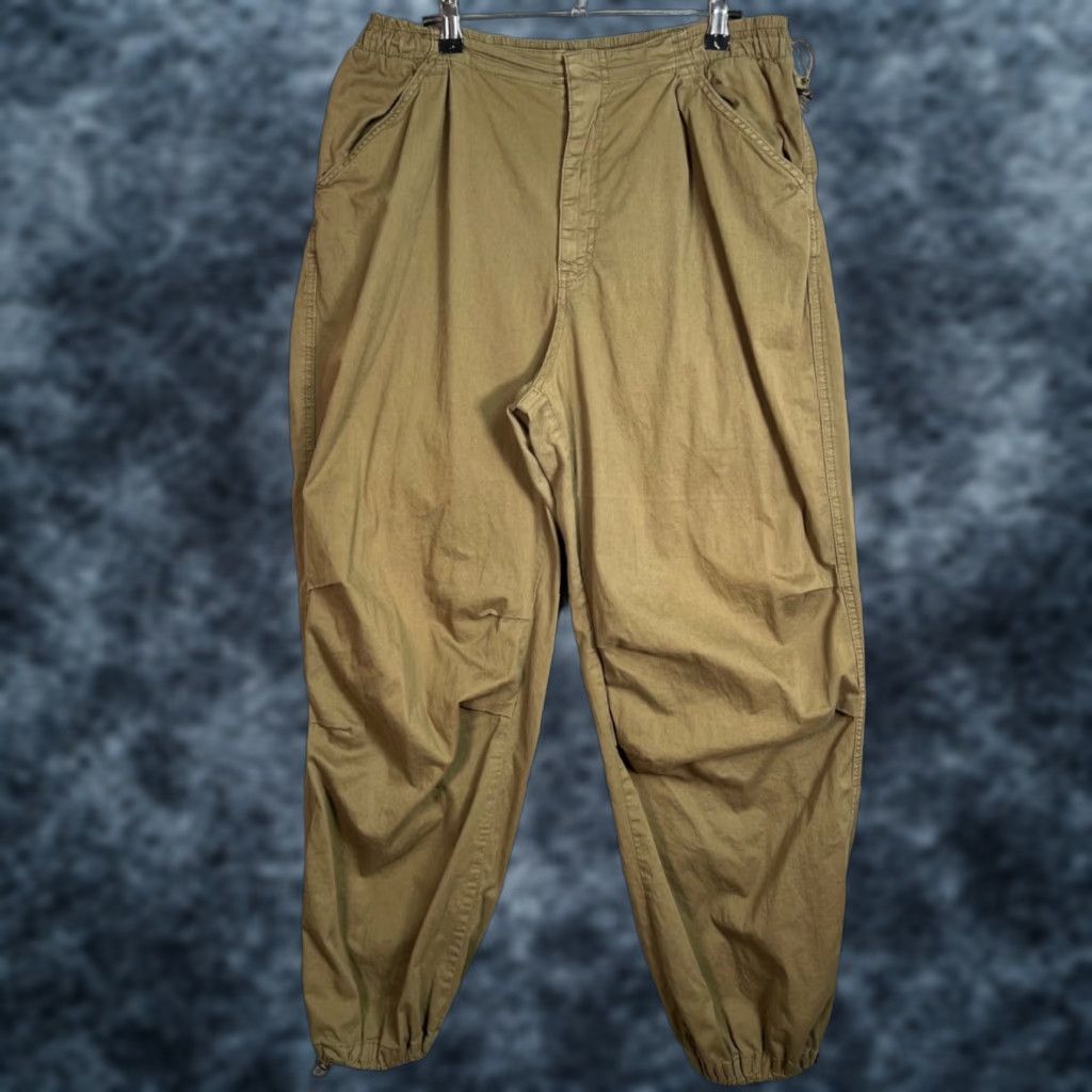 Bershka Bershka Womens Size XL Olive Green Chunky Fit Jogger Pants W/ Adjustable Hem Size 40" / US 18 - 1 Thumbnail
