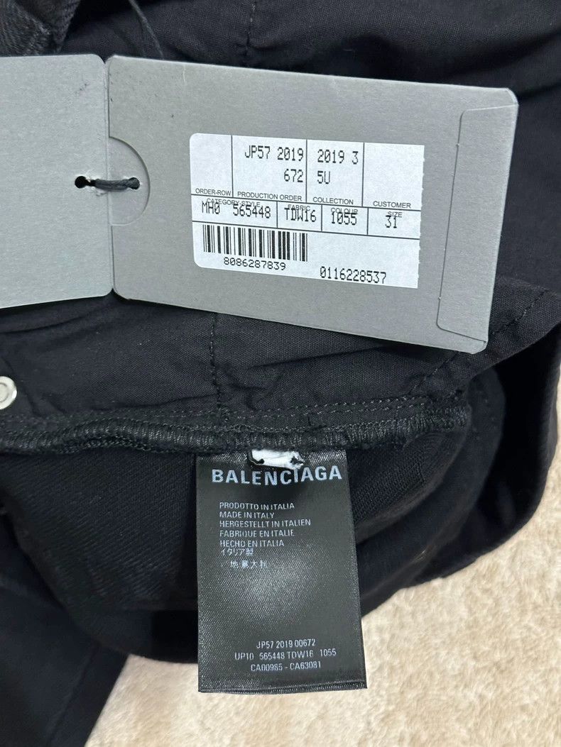 Balenciaga Balenciaga Black Denim Pants Size US 31 - 2 Thumbnail