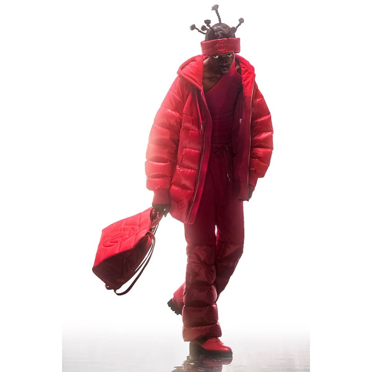 Moose Knuckles × Telfar MEDIUM PUFF SHOPPER (RED) Size ONE SIZE - 5 Thumbnail
