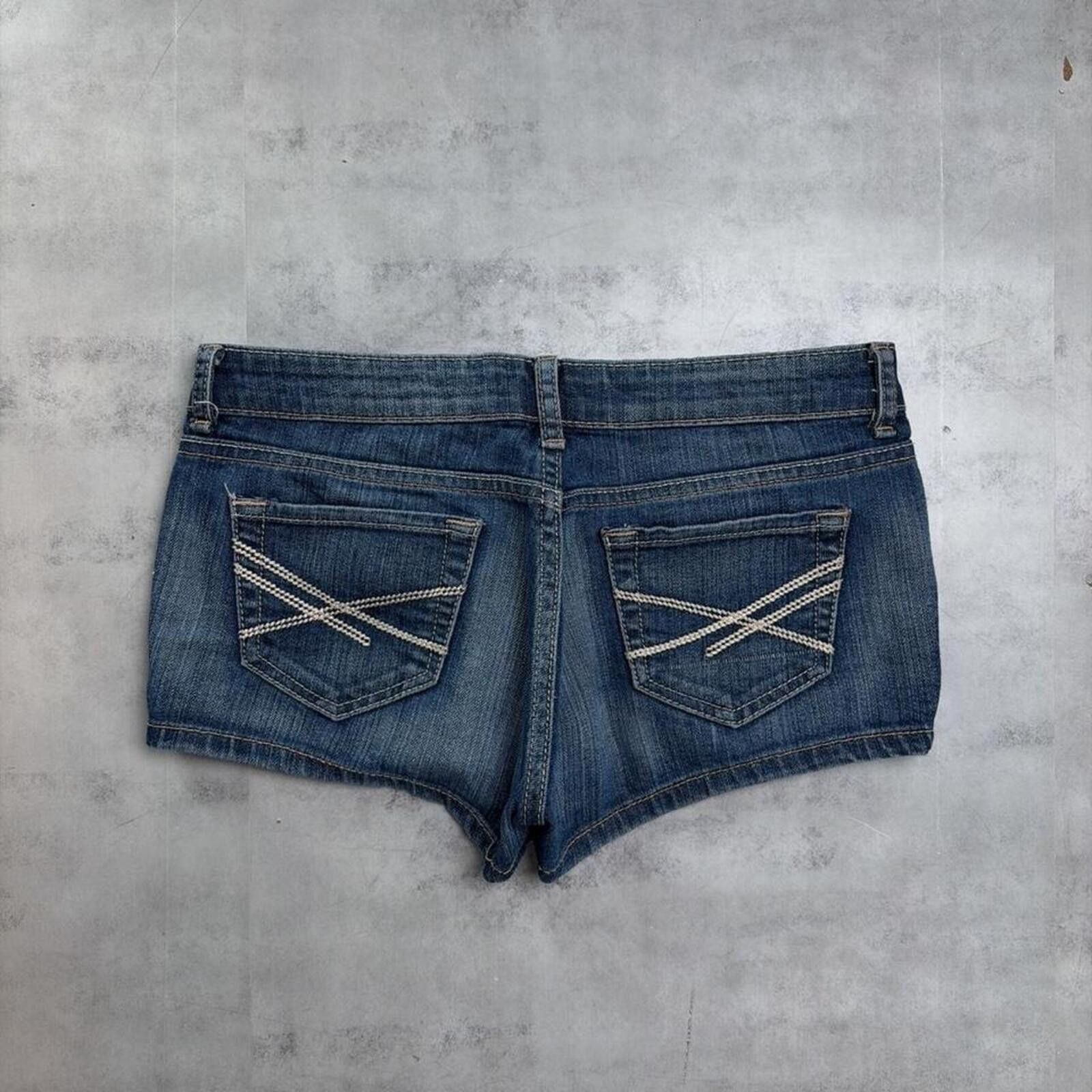 Aeropostale Y2K Blue Aeropostale Grunge Mini Denim Shorts Size 30" / US 8 / IT 44 - 3 Thumbnail