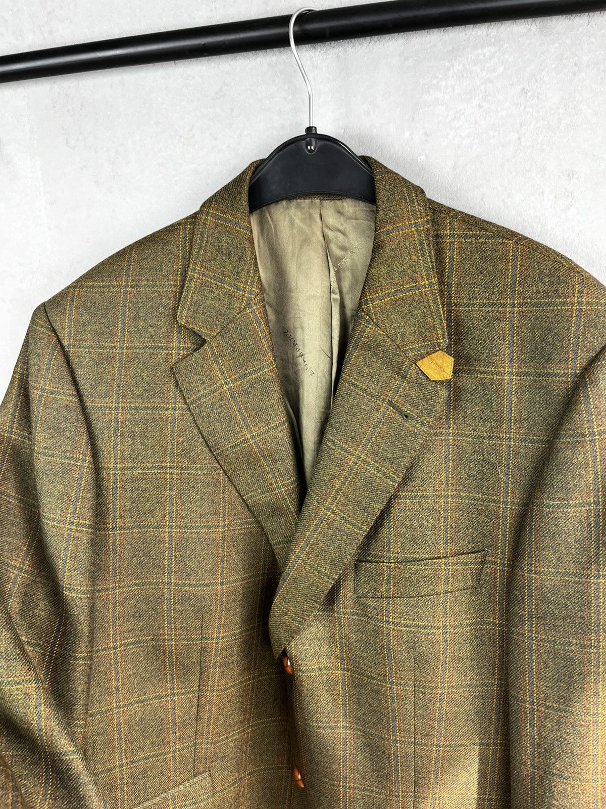 Burberry × Lucky Brand × Vintage Burberry blazer jacket vintage Size 52R - 8 Thumbnail
