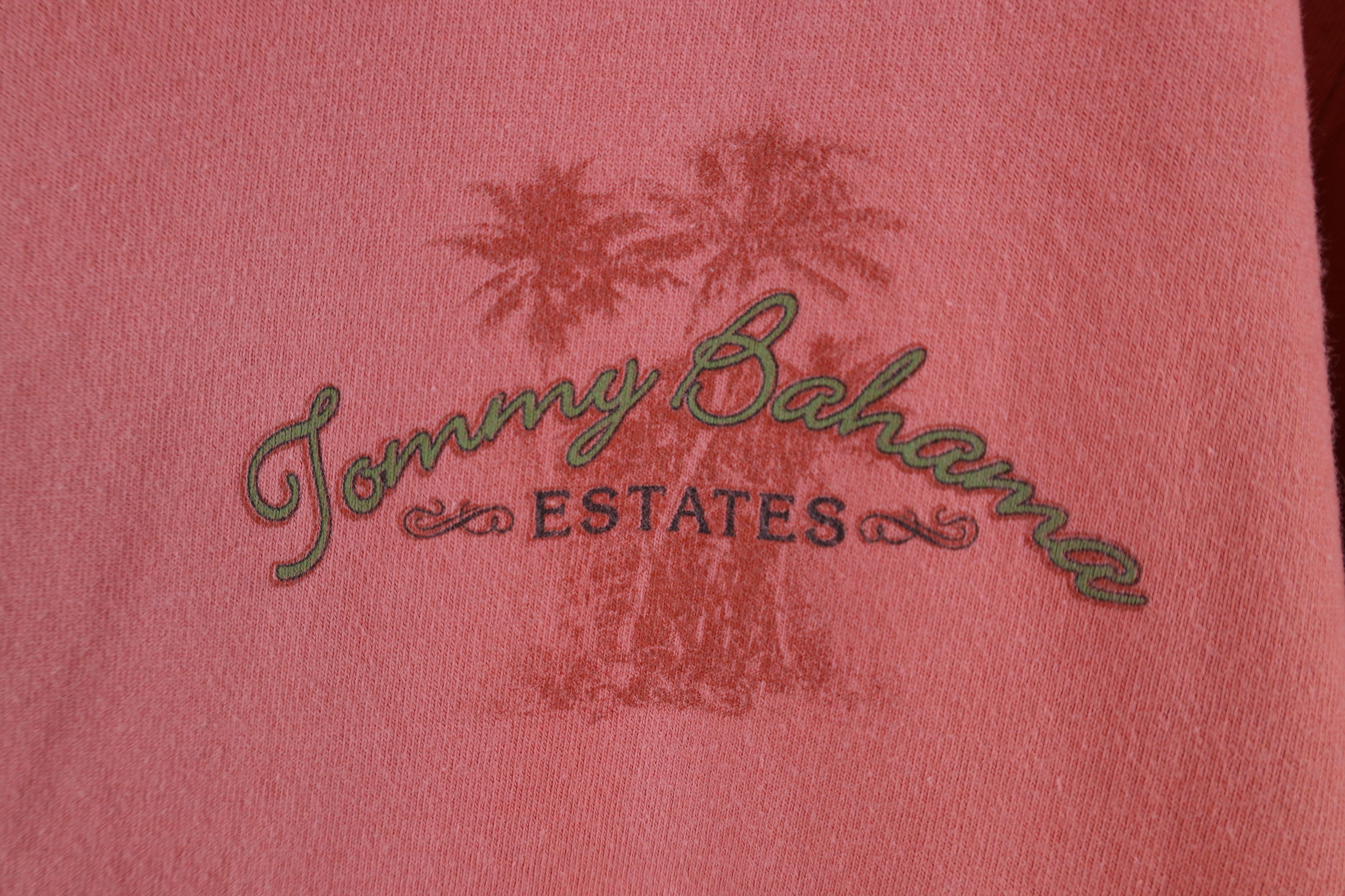 Tommy Bahama × Vintage Vintage Tommy Bahama Estates Spell Out Beach House T-Shirt Size US M / EU 48-50 / 2 - 4 Thumbnail