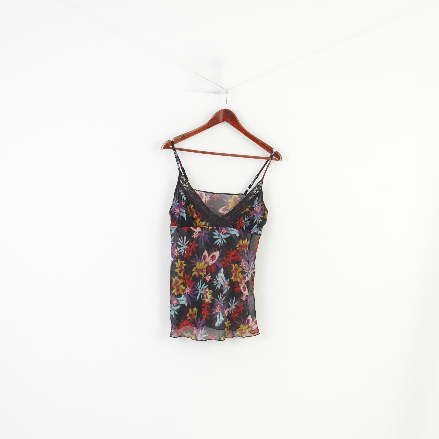 Vintage Vintage Women S Tank Top Spaghetti Strap Black 3380 Size S / US 4 / IT 40 - 1 Thumbnail