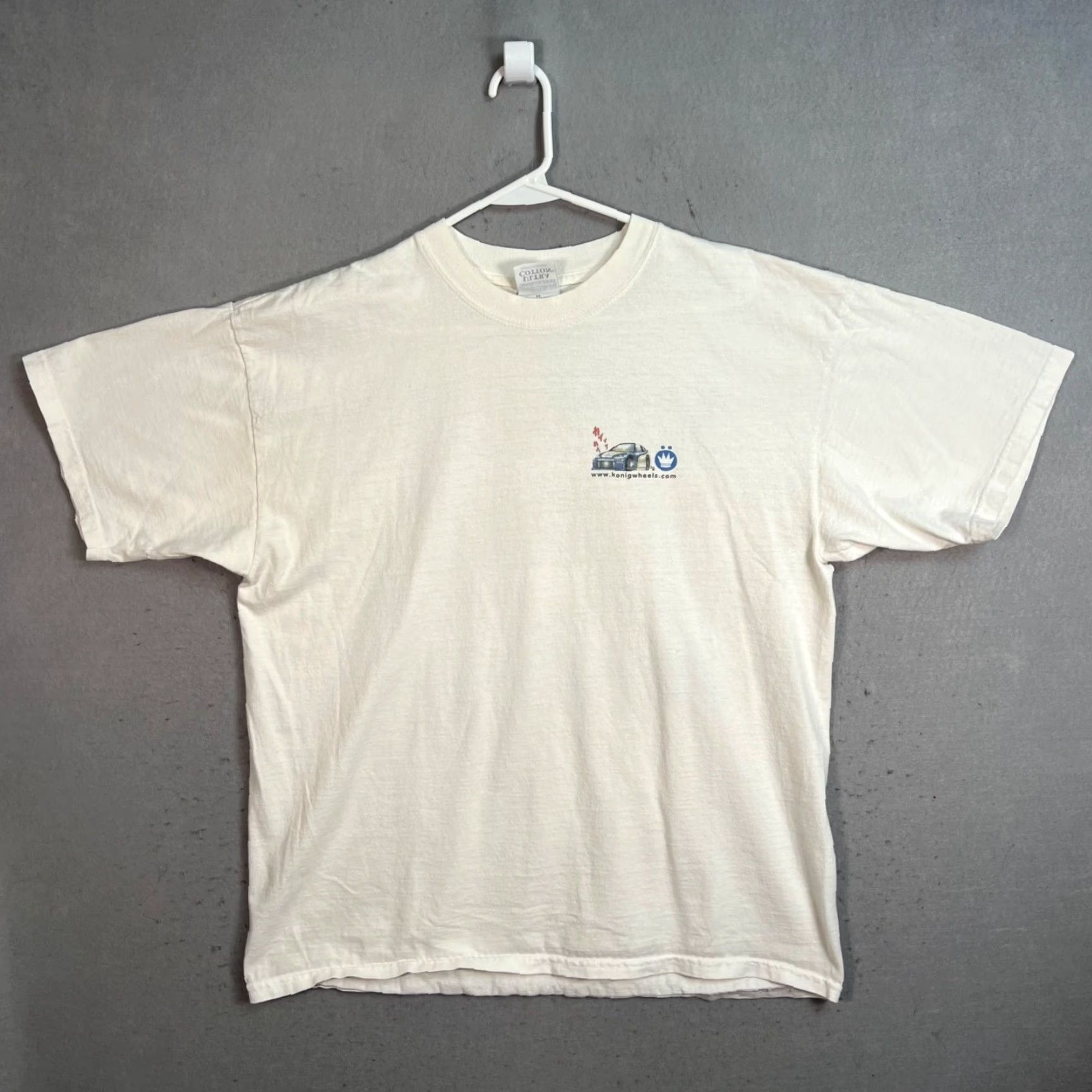 Gildan VINTAGE 90s Konig Wheels Honda CRX T-Shirt Adult XL White Men Size US XL / EU 56 / 4 - 2 Thumbnail