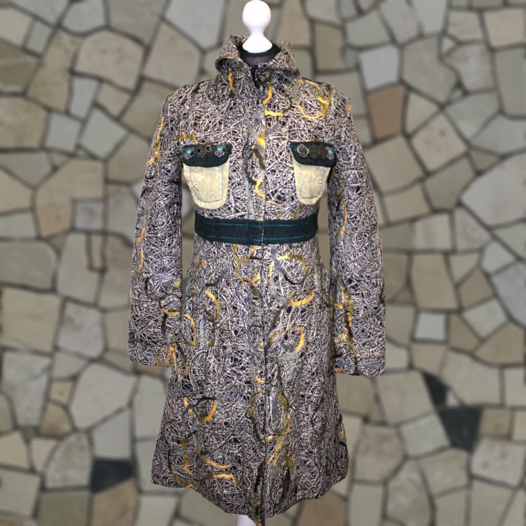 Desigual Desigual Coat Womens Multicoloured XS Size XS / US 0-2 / IT 36-38 - 1 Thumbnail
