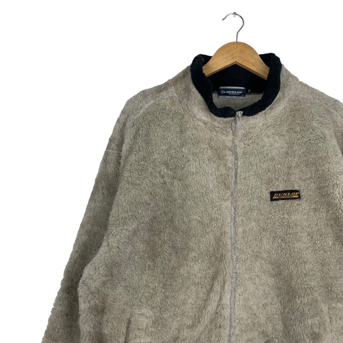 Dunlop DUNLOP MOTORSPORT Big Logo Fleece Bomber Jacket #1032-C46 Size US L / EU 52-54 / 3 - 8 Thumbnail