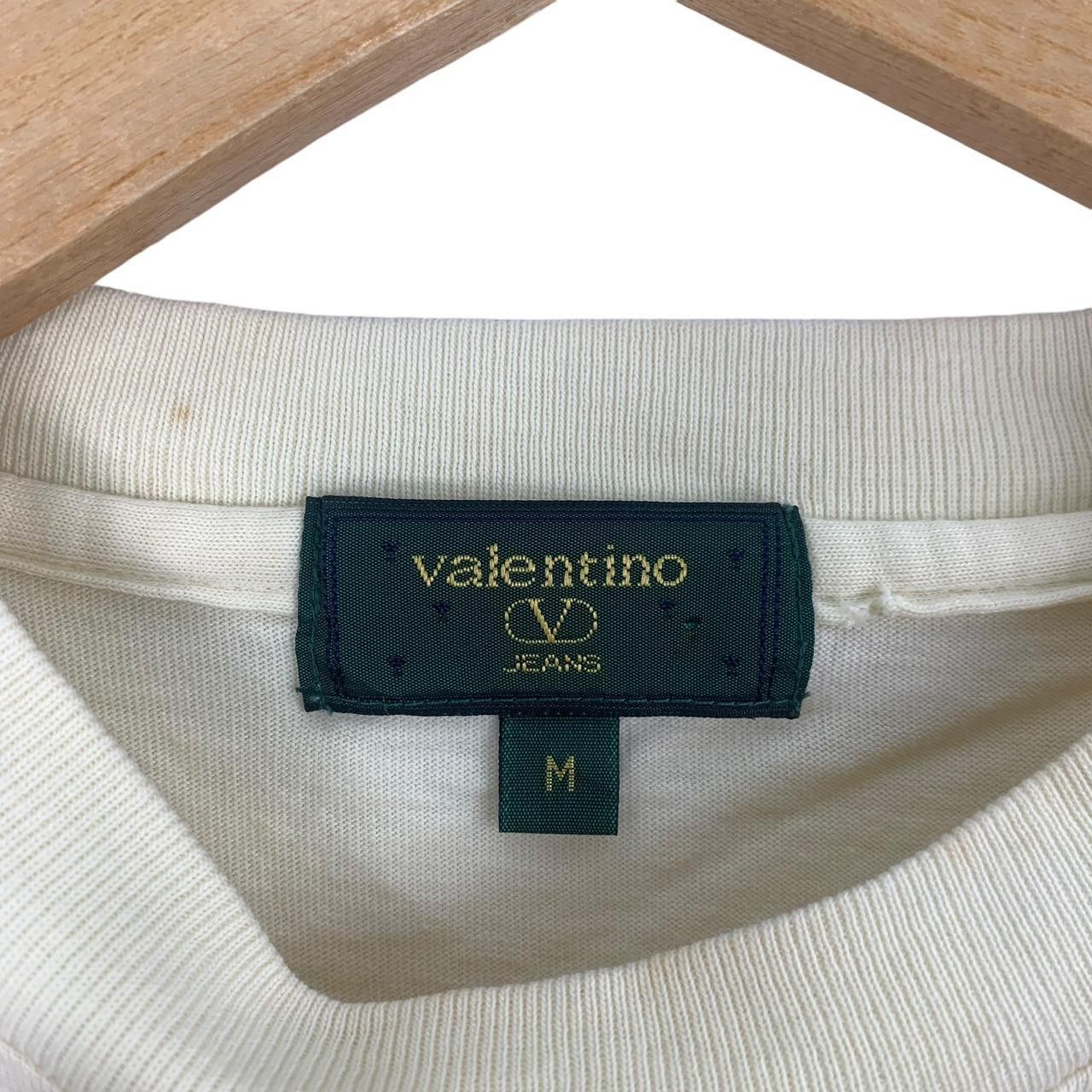 Vintage Vintage VALENTINO JEANS Embroidered Logo Tee Shirt Top Size M / US 6-8 / IT 42-44 - 3 Thumbnail